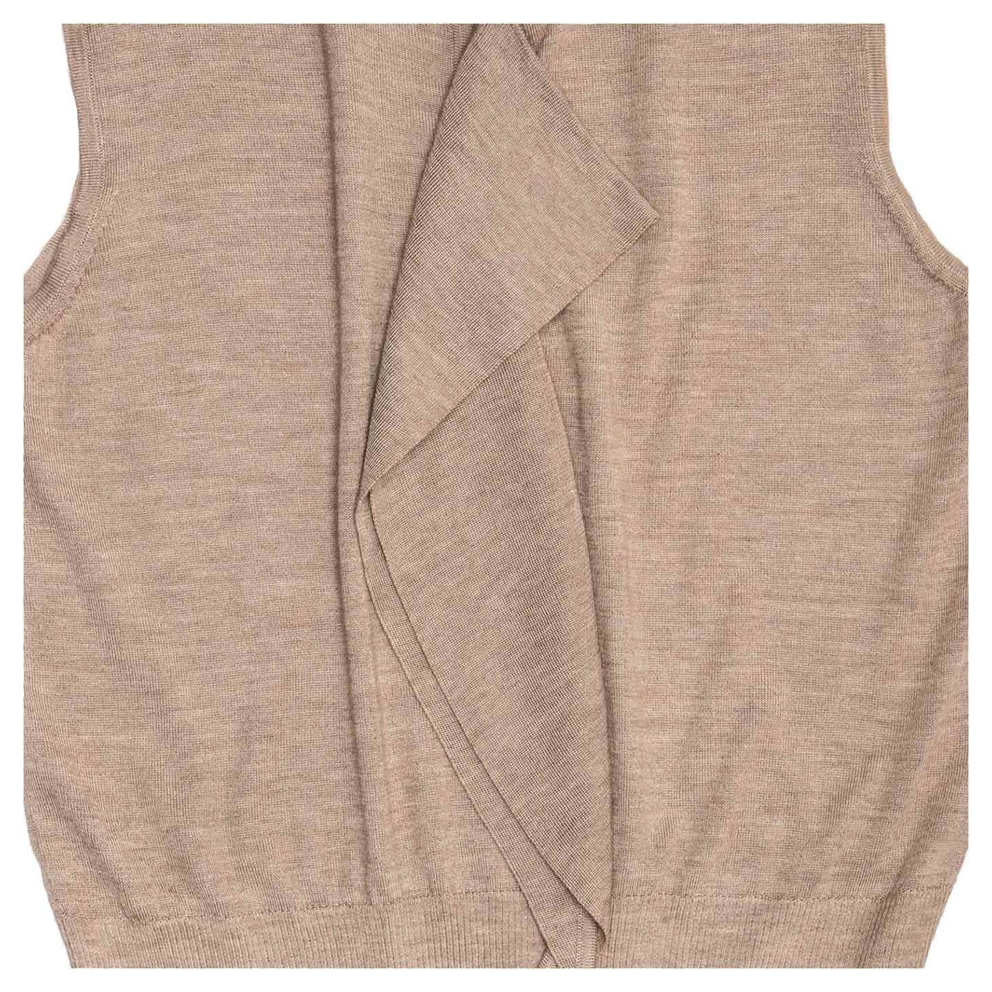Women's Hermès Sand Cashmere Sleeveless Sweater For Sale