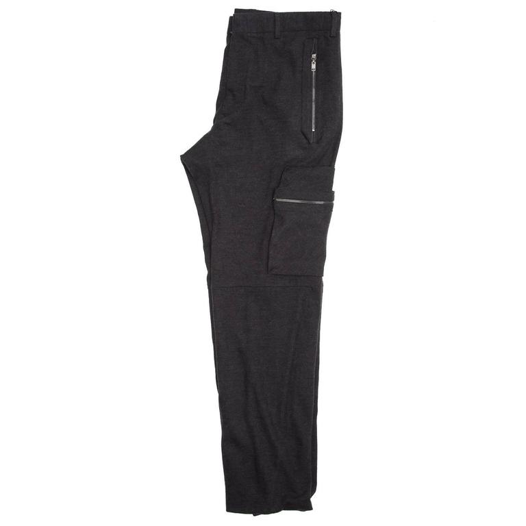 Lanvin Dark Grey Cargo Style Pants For Sale at 1stdibs