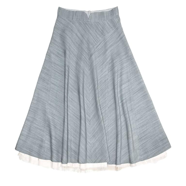 Marc Jacobs Sky Blue A-Line Skirt For Sale at 1stDibs
