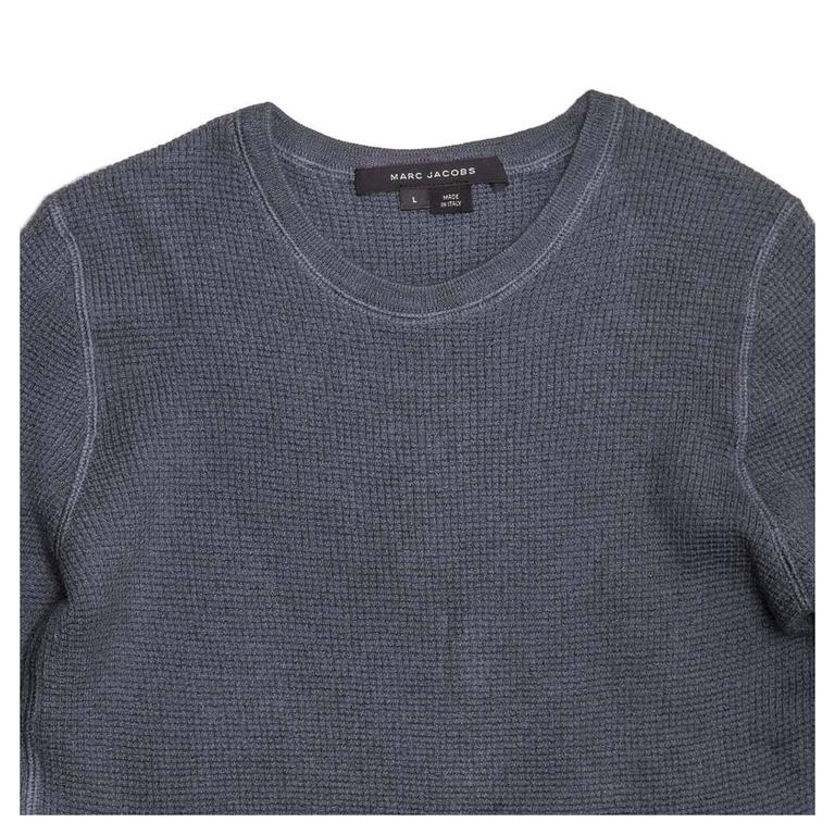 Marc Jacobs Petrol Blue Waffle Style Sweater at 1stDibs