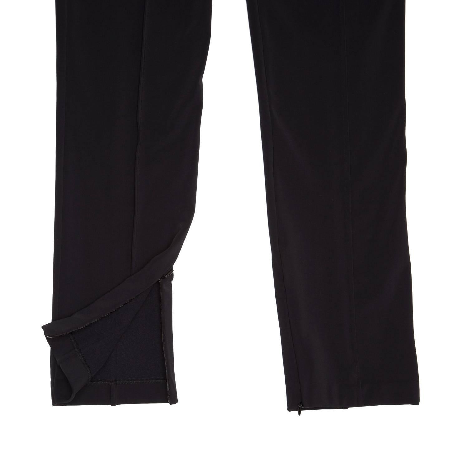 Jil Sander Black Stretch Trousers For Sale 3