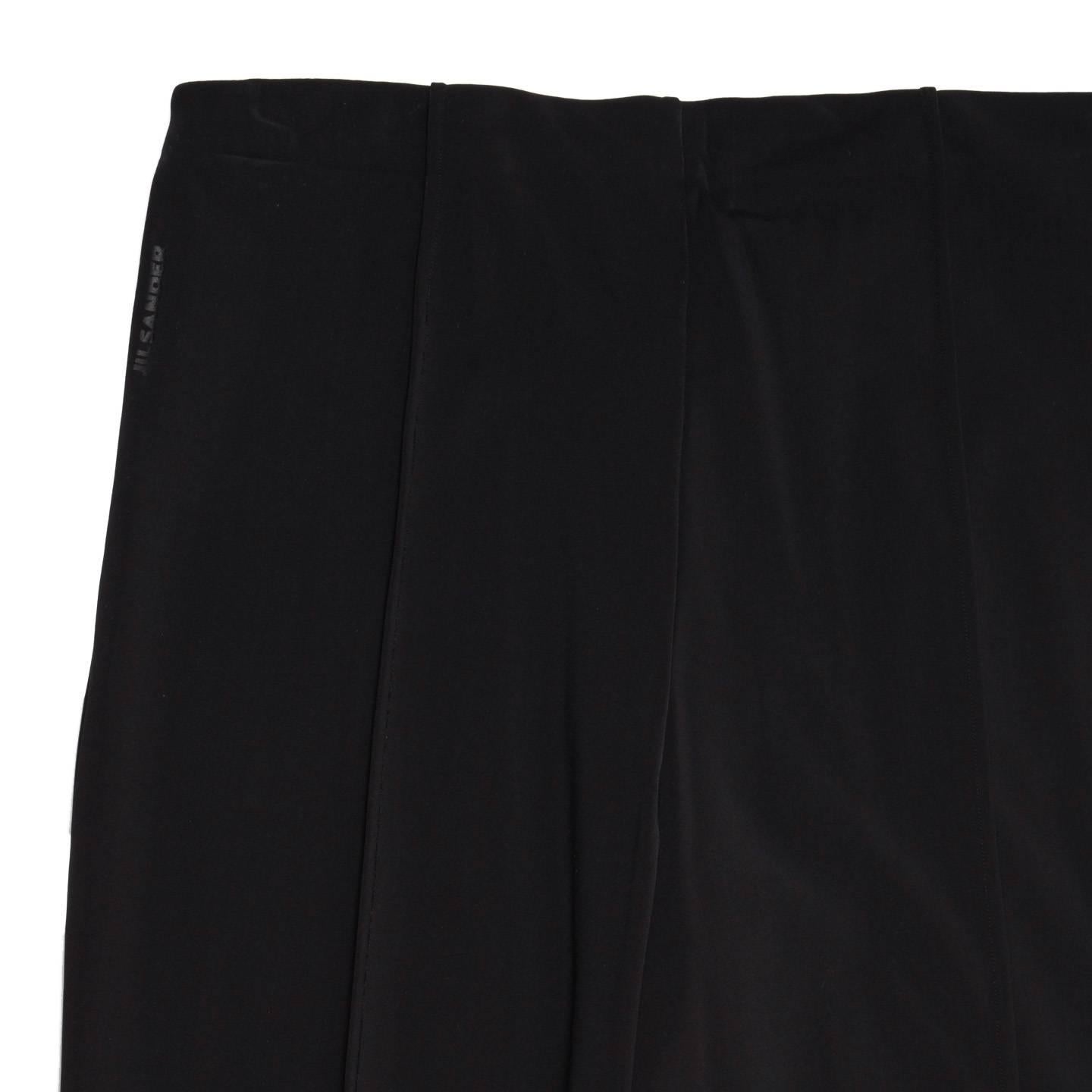 Jil Sander Black Stretch Trousers For Sale 1