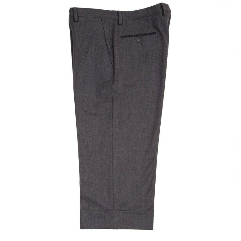 Jil Sander Grey Wool Gaucho Slacks For Sale at 1stDibs