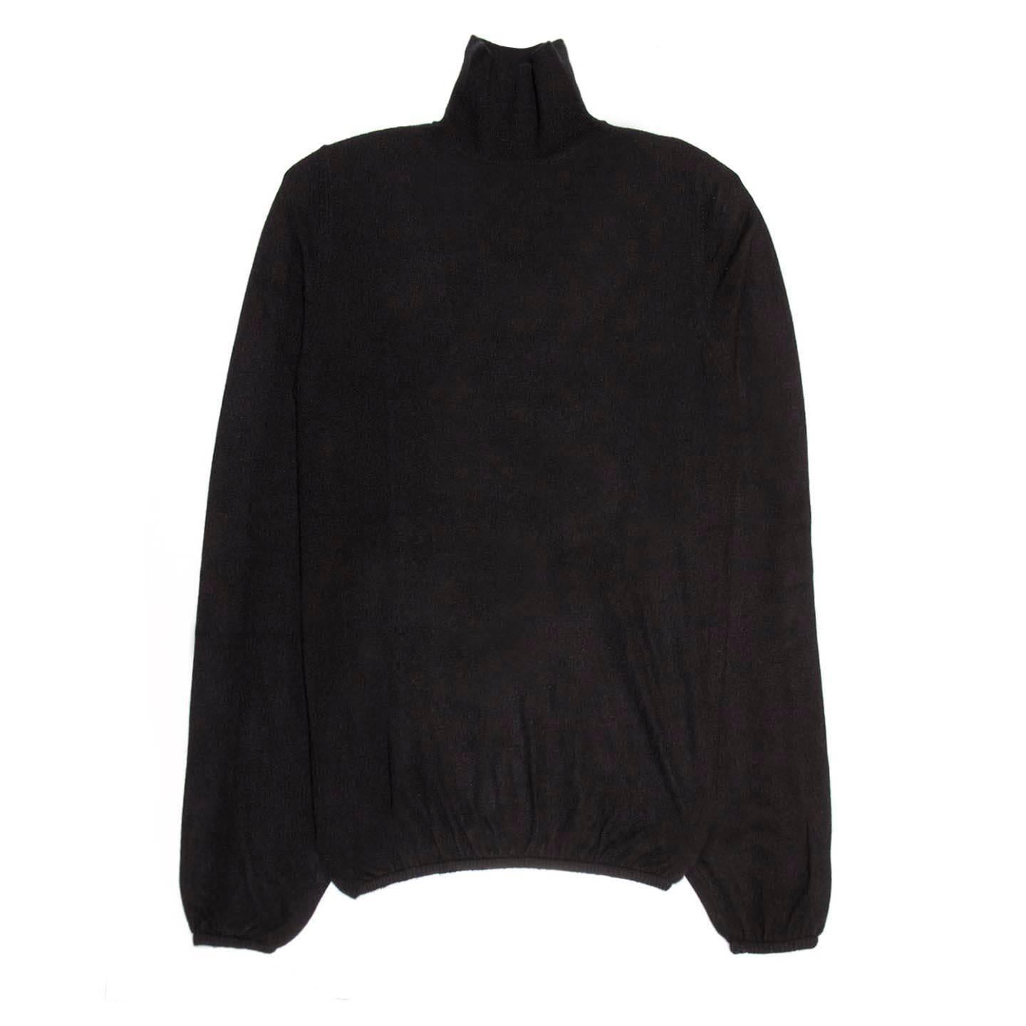 Louis Vuitton Black Cashmere Sweater In Excellent Condition For Sale In Brooklyn, NY