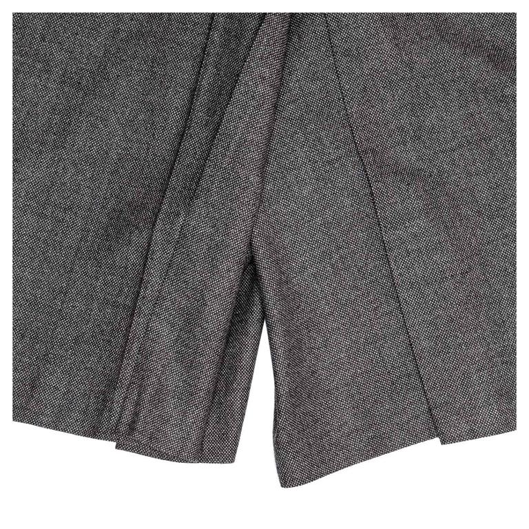 Jil Sander Grey Wool Gaucho Pants For Sale at 1stDibs
