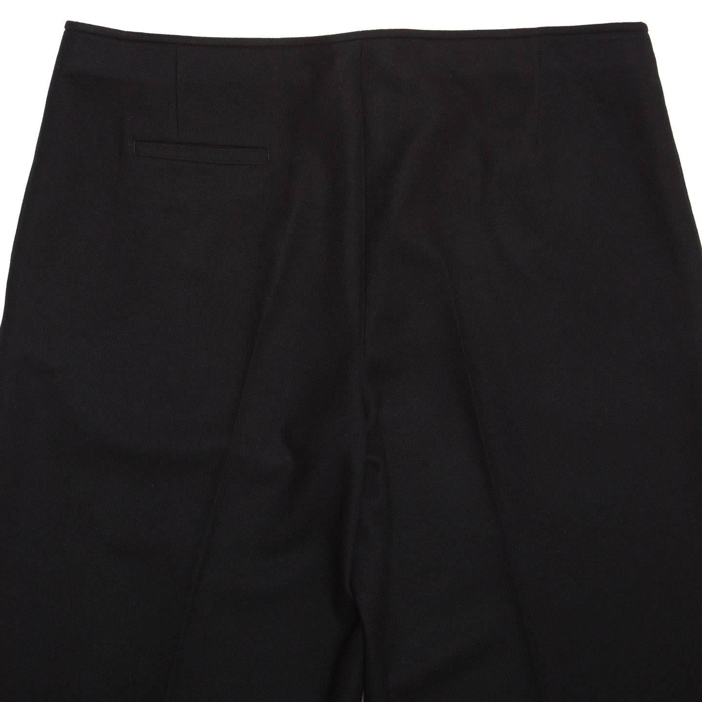 Jil Sander Black Wool Cropped Trousers For Sale 3