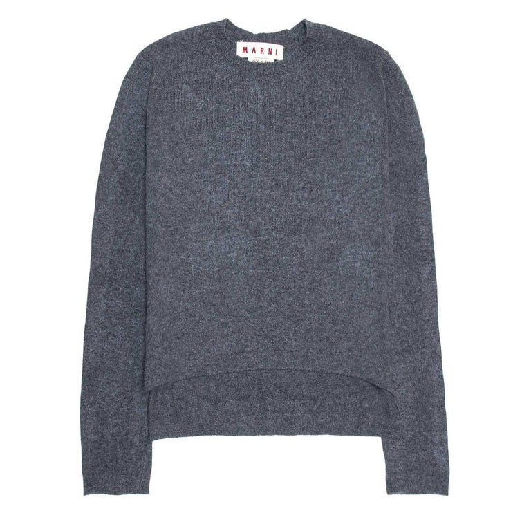 Marni Charcoal Grey Cashmere Sweater For Sale at 1stdibs