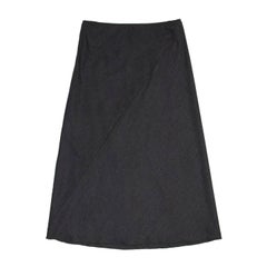 Jil Sander Grey Wool A-Shape Skirt