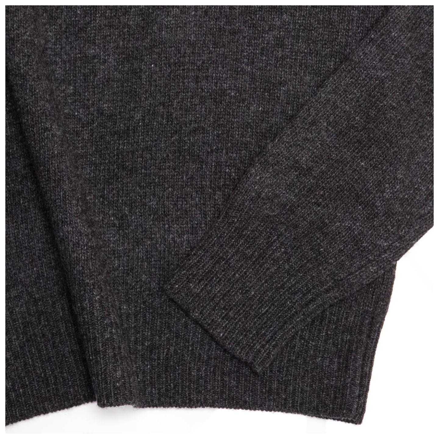 Prada Charcoal Grey Cashmere Sweater In New Condition For Sale In Brooklyn, NY