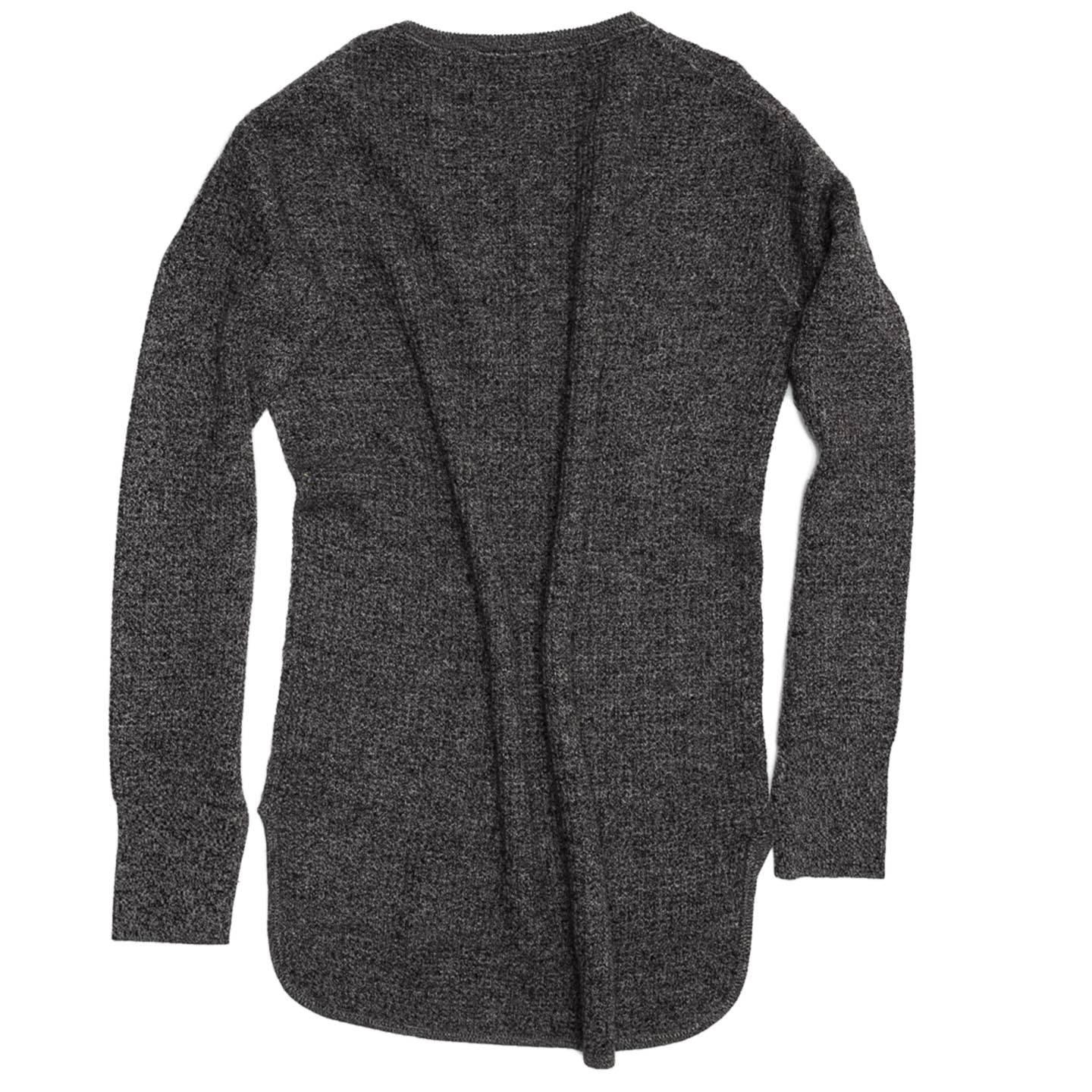 Black Proenza Schouler Grey Melange Cashmere Sweater For Sale