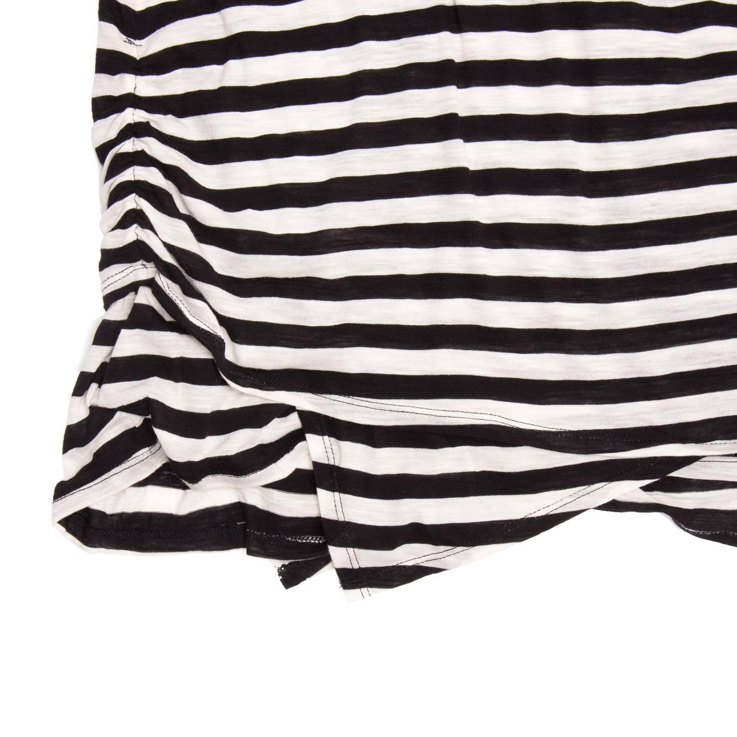 Proenza Schouler Black & Ivory Striped Tank Dress In New Condition For Sale In Brooklyn, NY