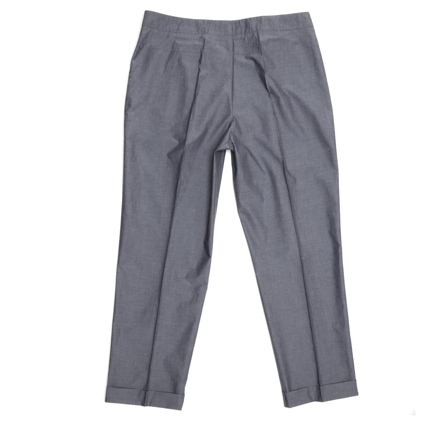 Gray Stella McCartney Grey Check Pleated Pants For Sale