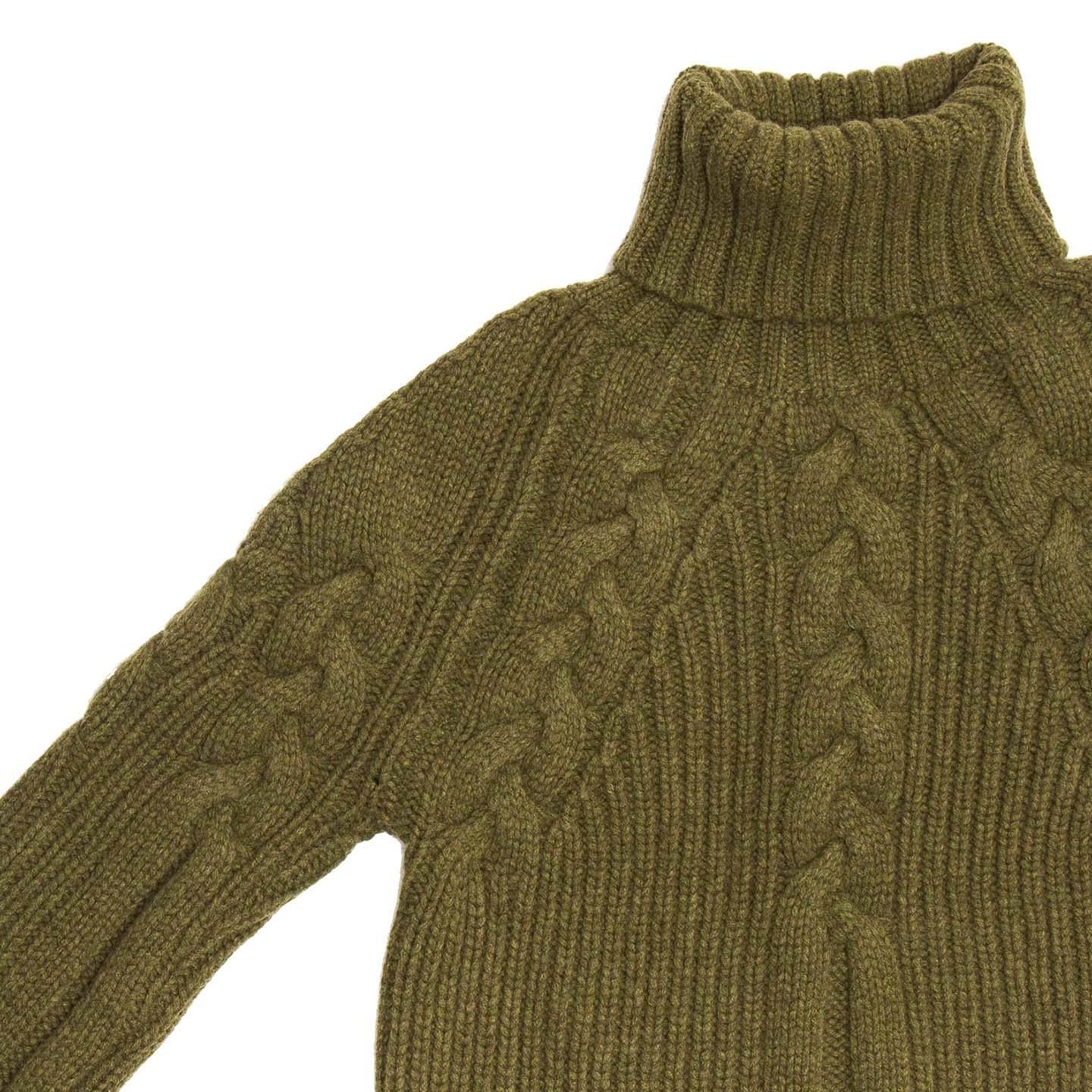 Brown Proenza Schouler Musk Green Cashmere Sweater
