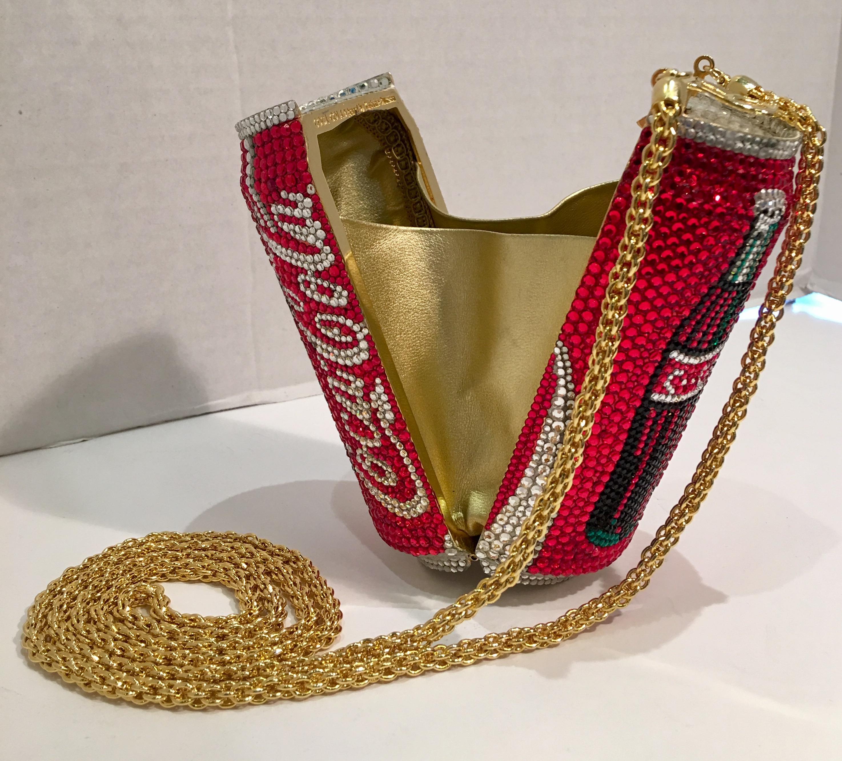 Brown Kathrine Baumann Limited Edition Coca Cola Can Miniaudiere Evening Bag