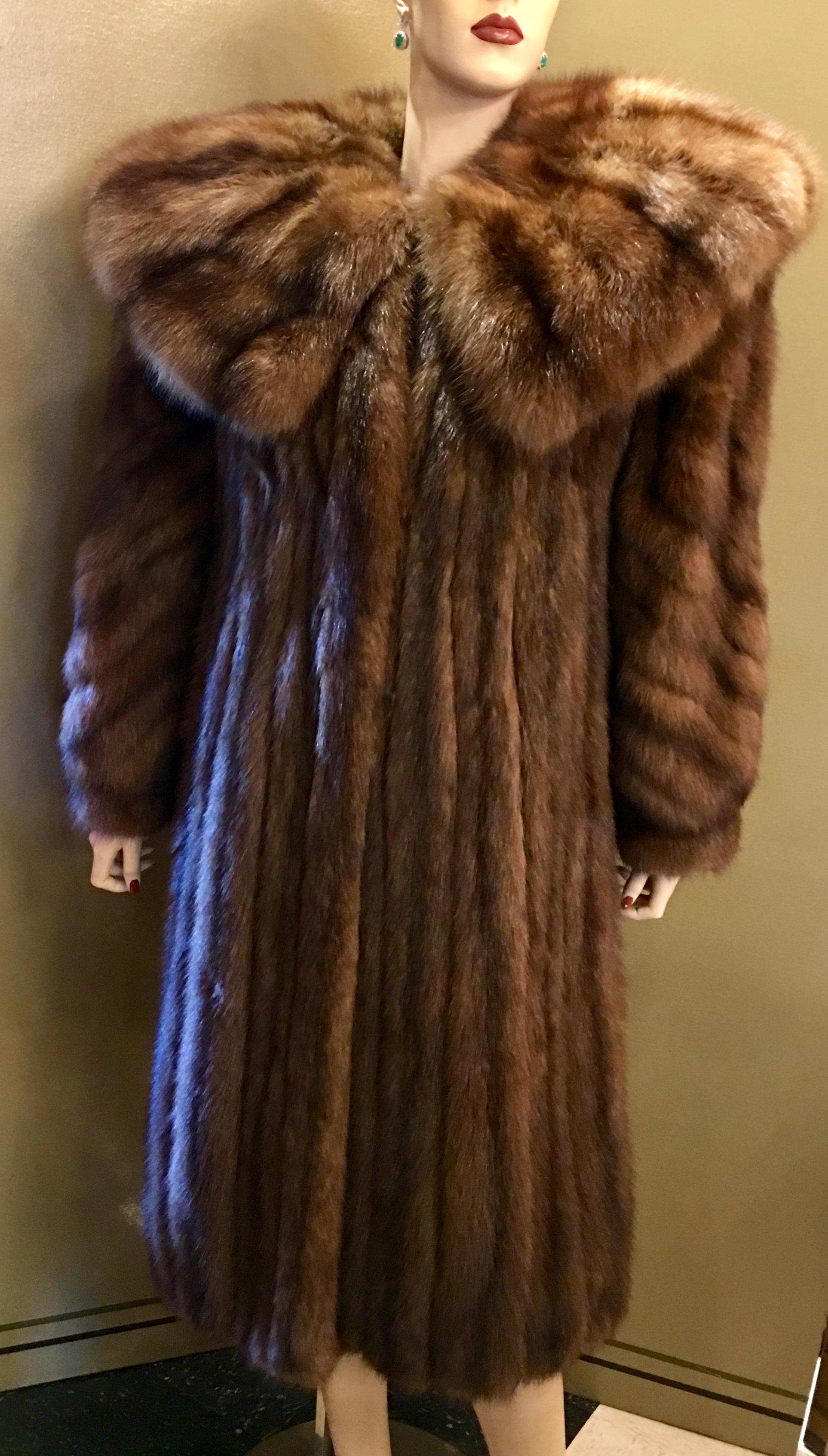 World’s Finest Russian Barguzin Imperial Sable Fur Coat - Fit for Royalty  2