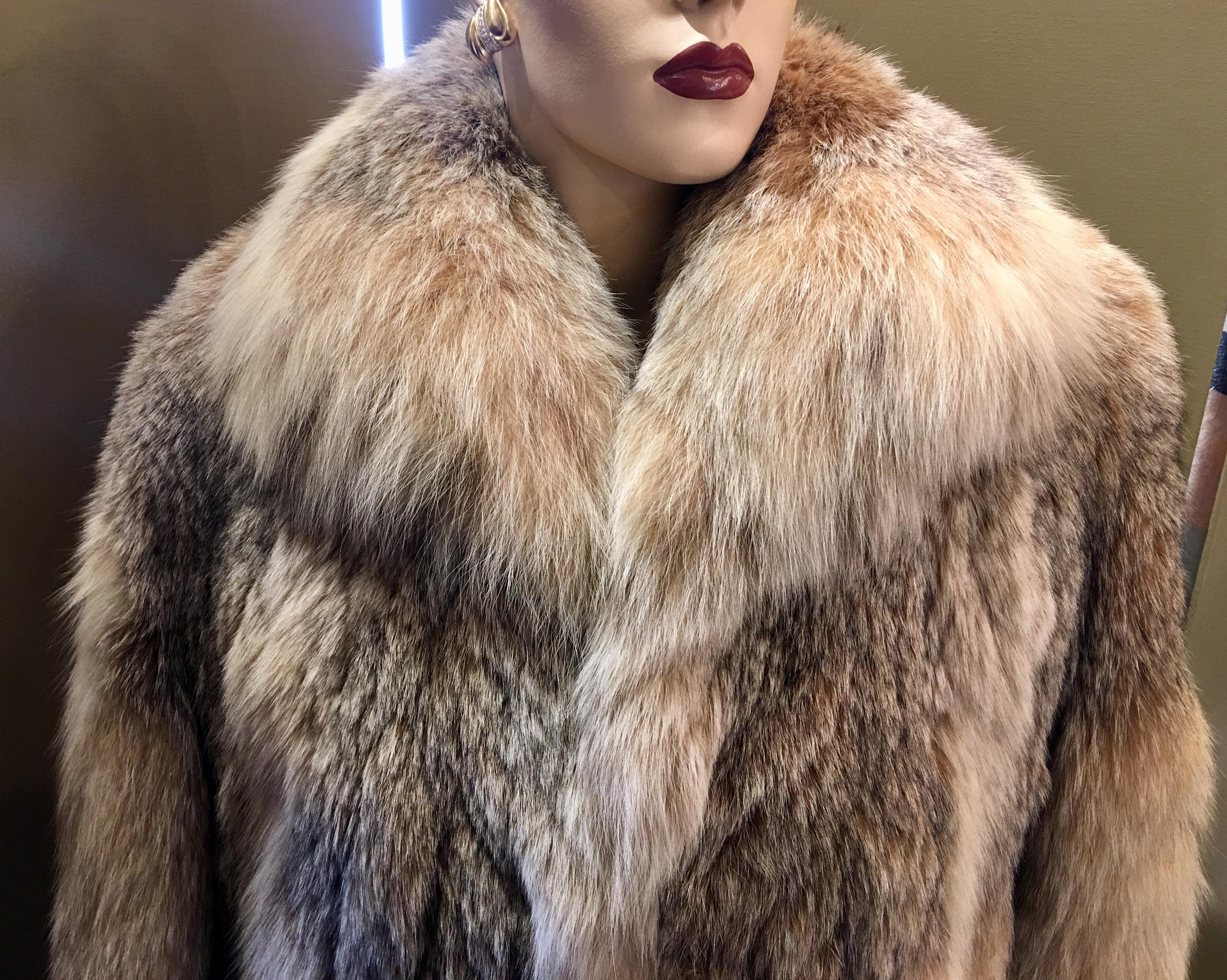 Sumptuous Siberian Lynx Fur Coat by Revillion Paris New York Full Length 1