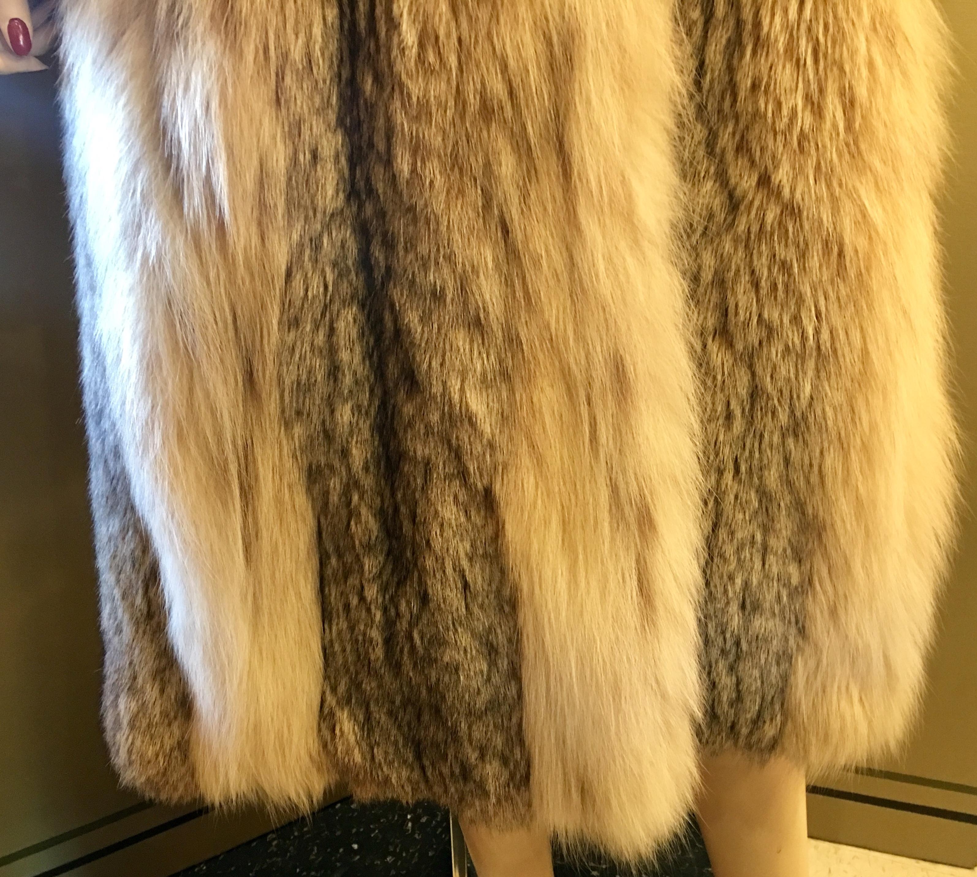 Sumptuous Siberian Lynx Fur Coat by Revillion Paris New York Full Length 3