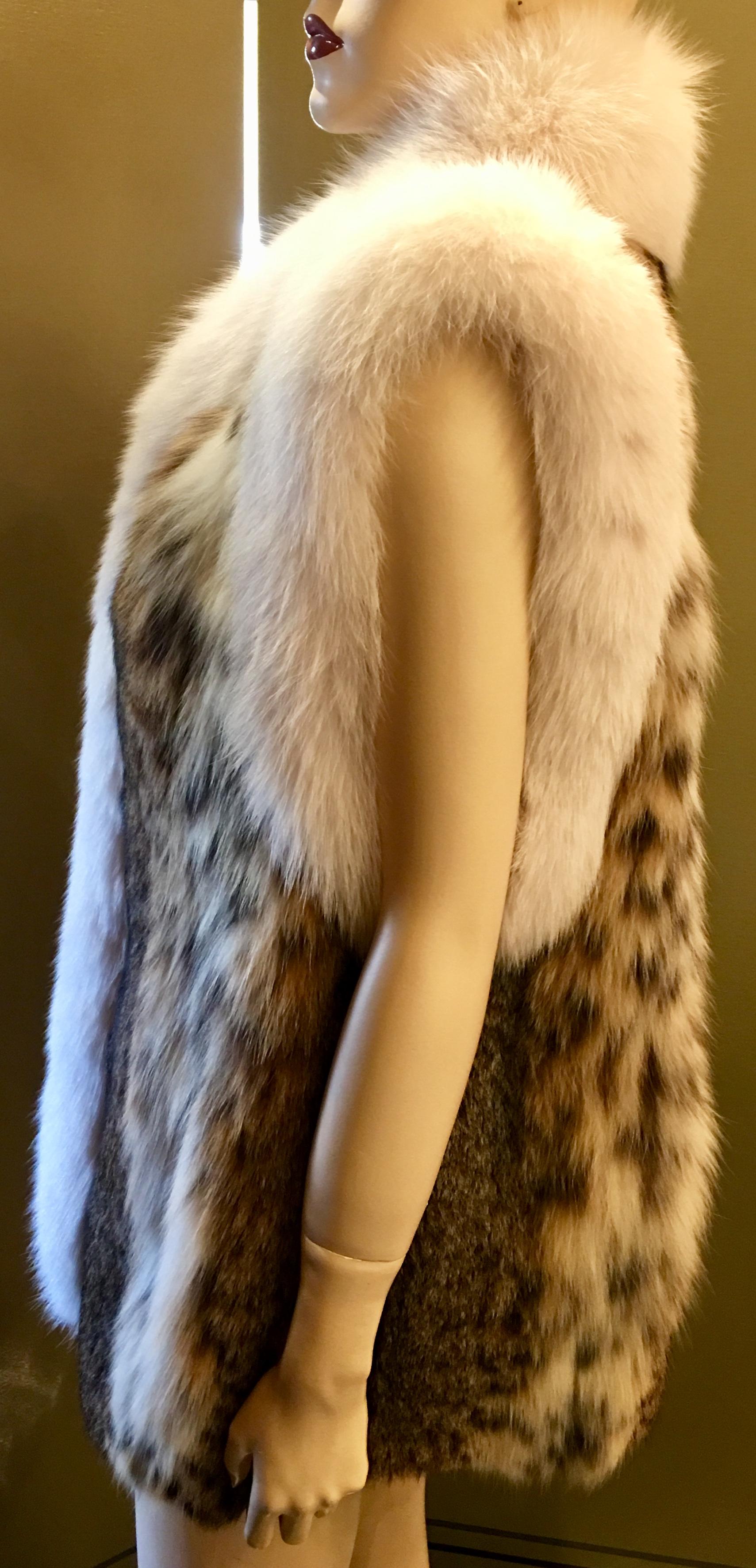 luxury fur vest