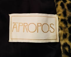 Year of the Rat Disney Mickey and Minnie Mouse Full Length Leopard Faux Fur Coat