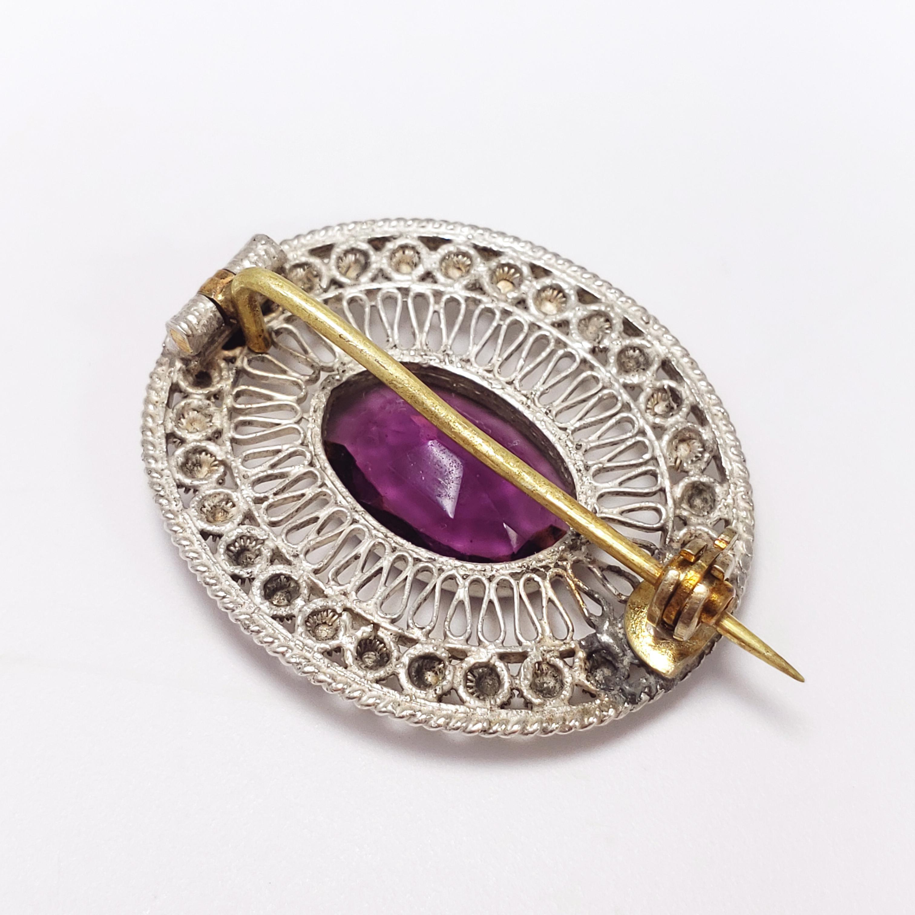 amethyst broach