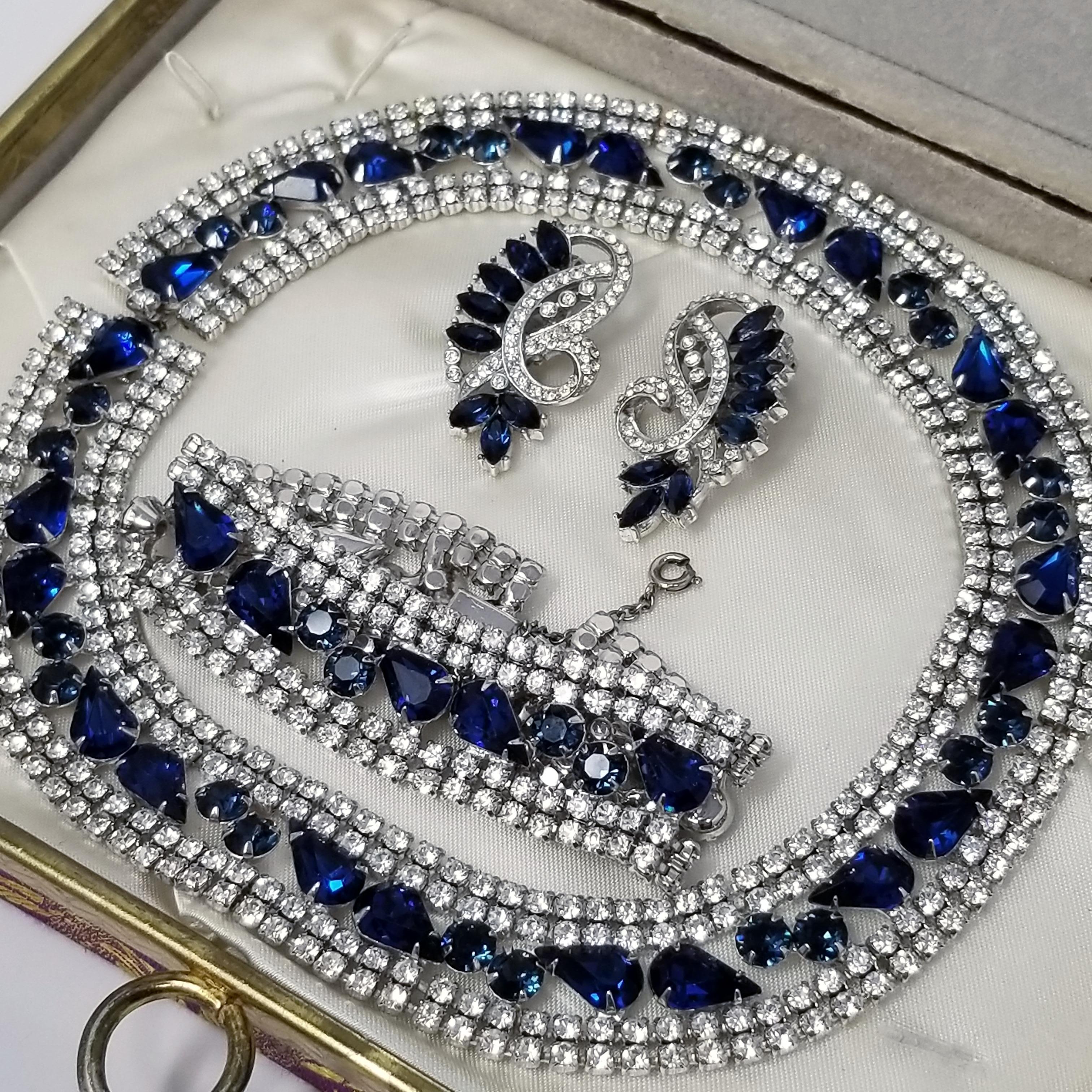 sapphire parure