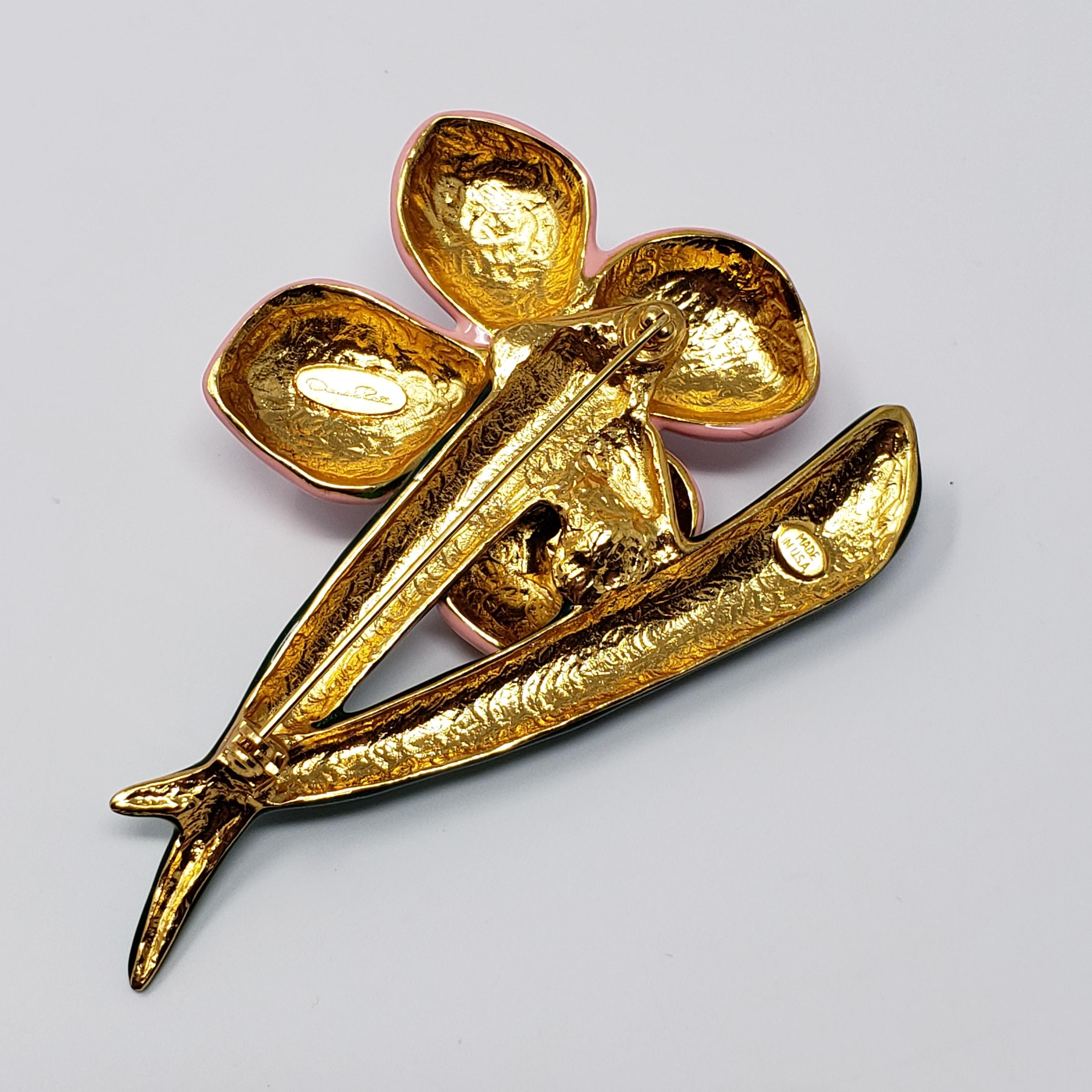 oscar de la renta brooch