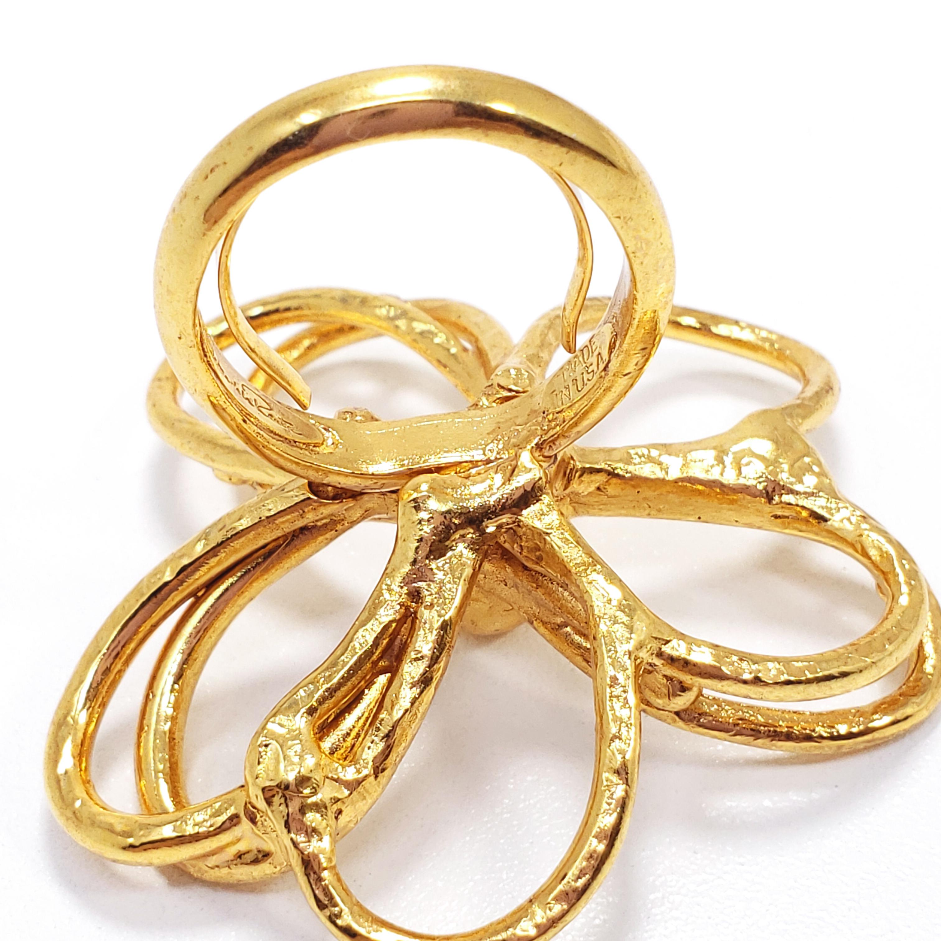 oscar de la renta flower ring