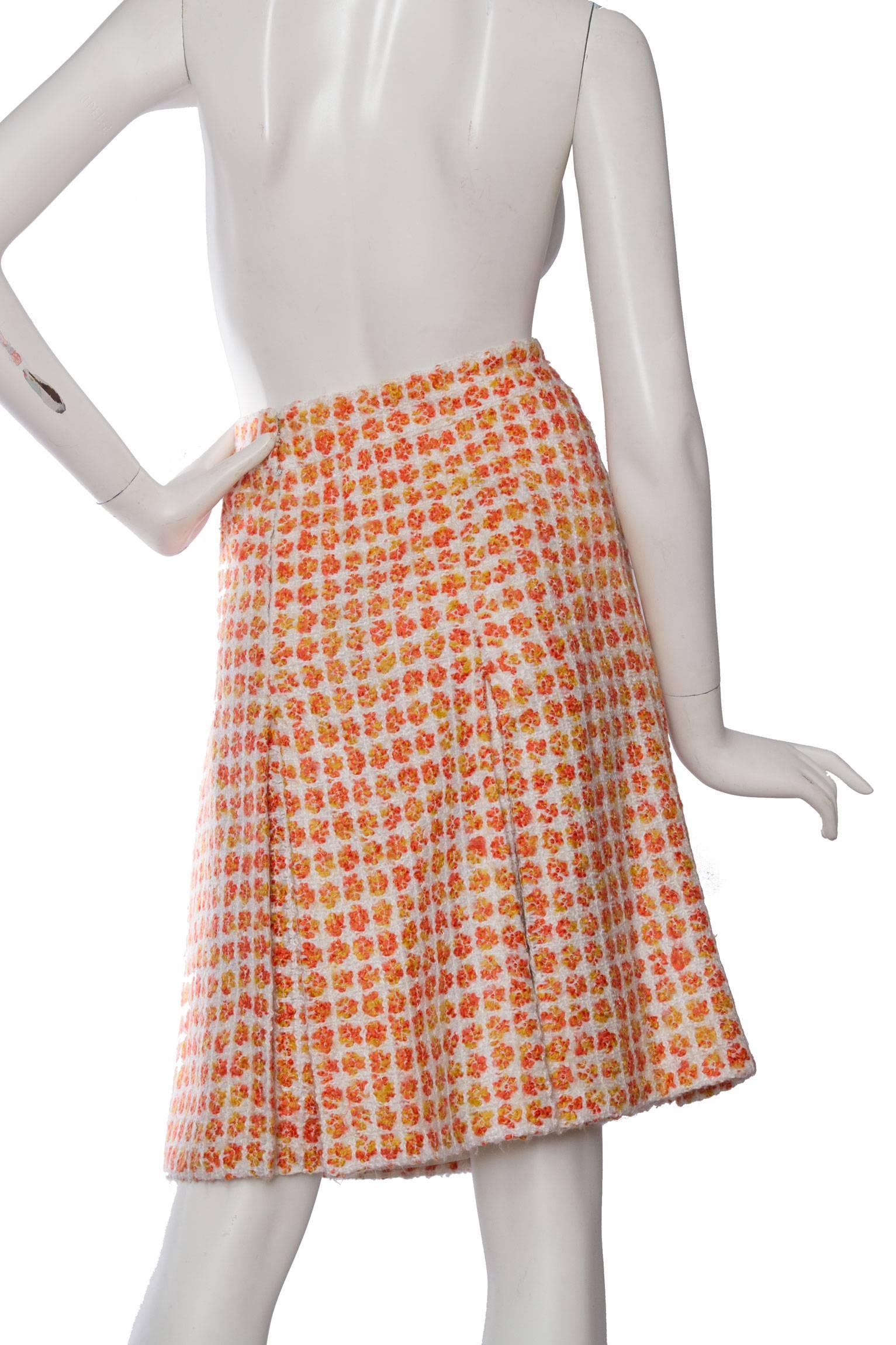 1960s Chanel Haute Couture Boucle Skirt Suit 1