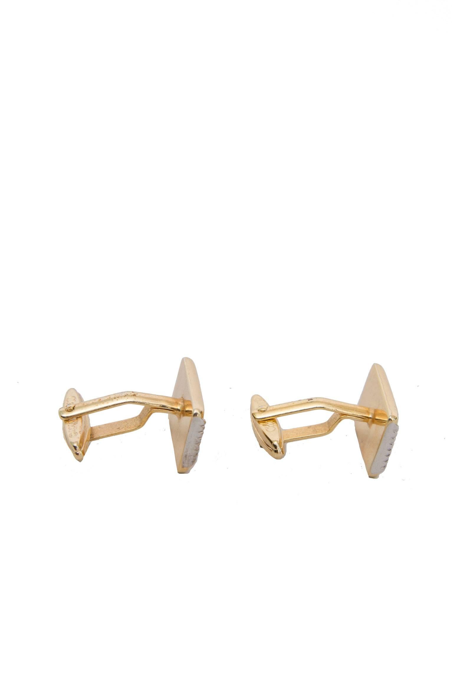 A Pair of 1960s Christian Dior Cufflinks  For Sale 3