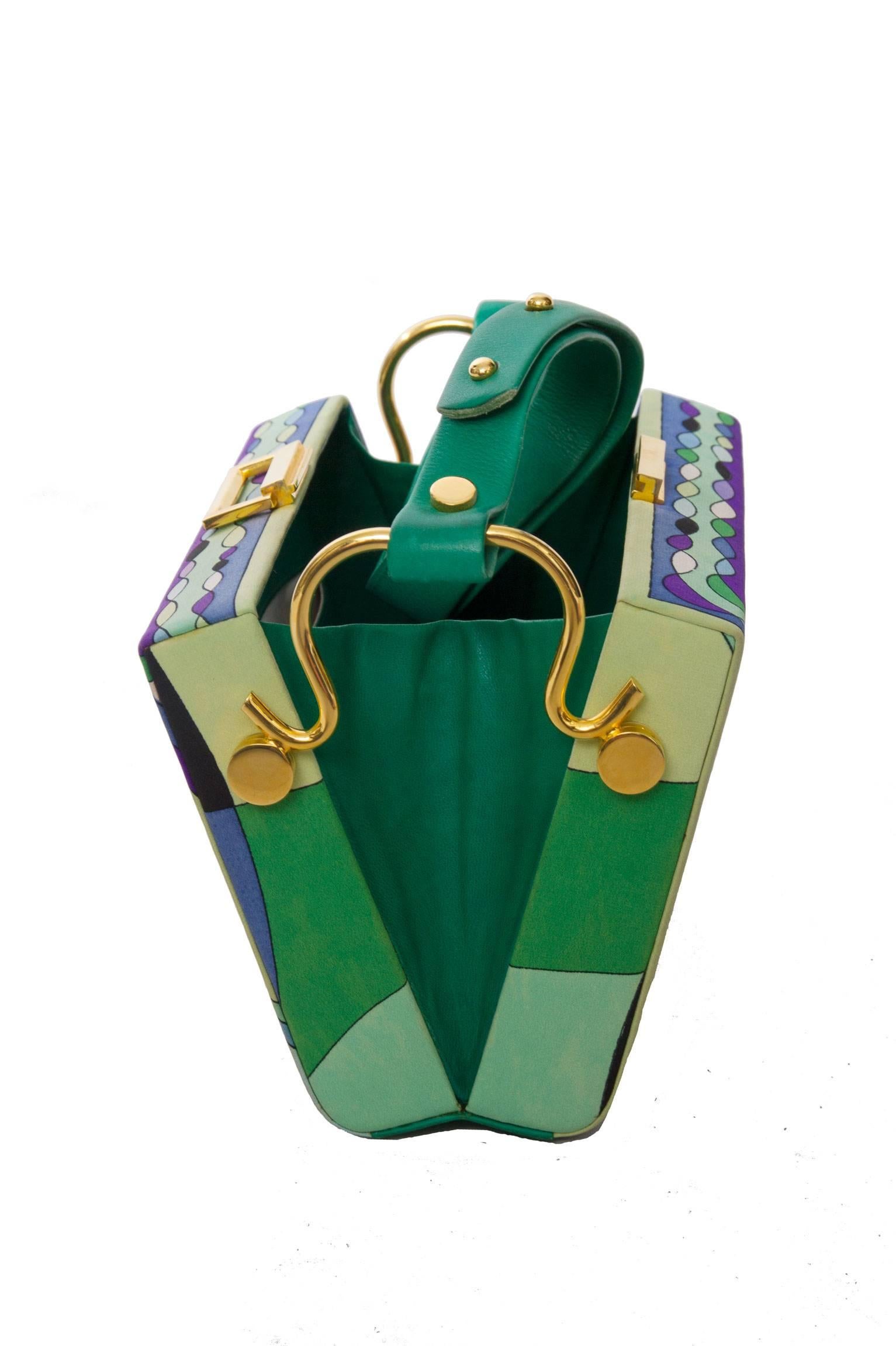 Women's or Men's 1960s Emilio Pucci Box Shoulder Bag