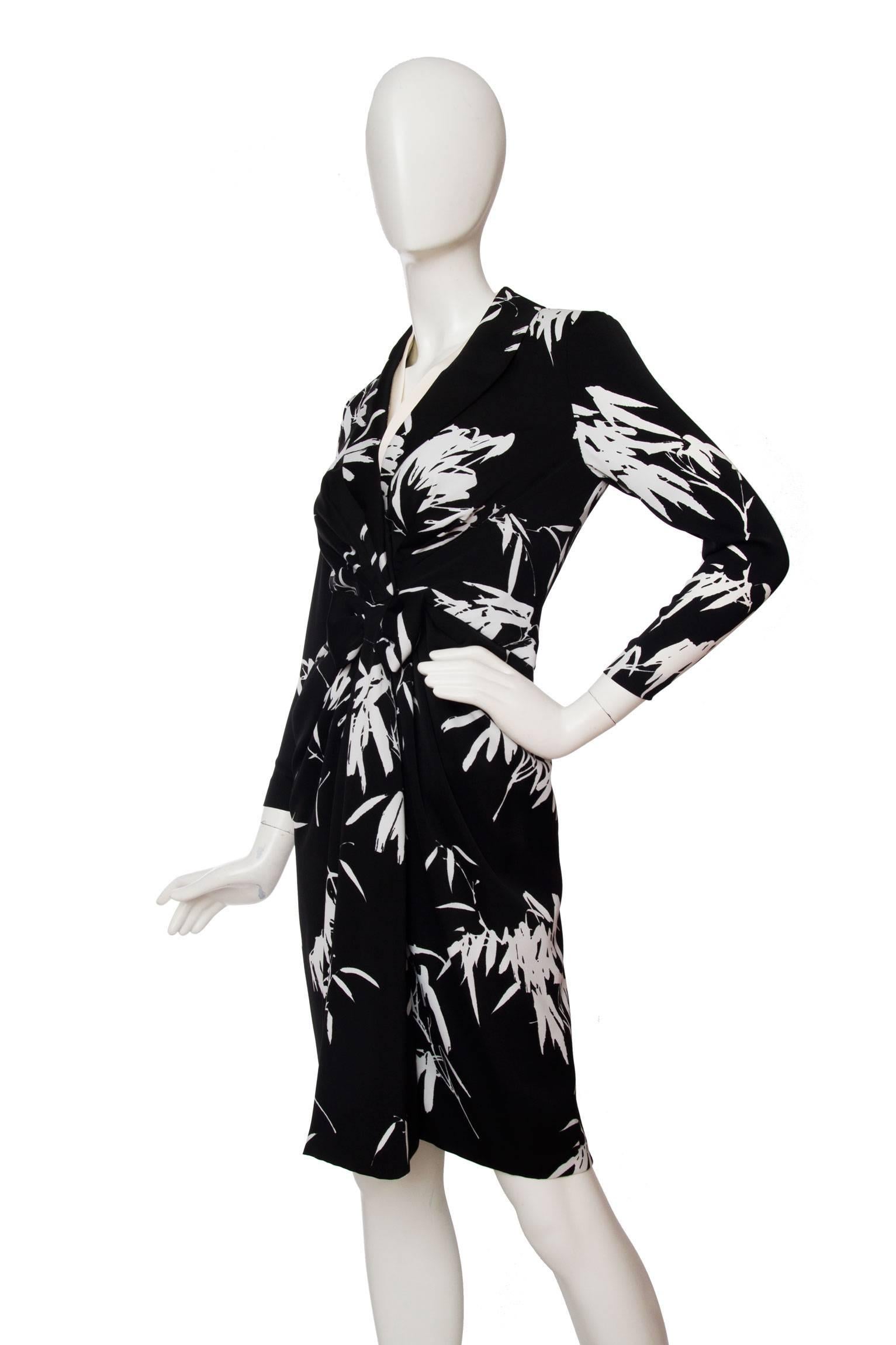 Women's or Men's 80s Hanae Mori Silk Cocktail Dress