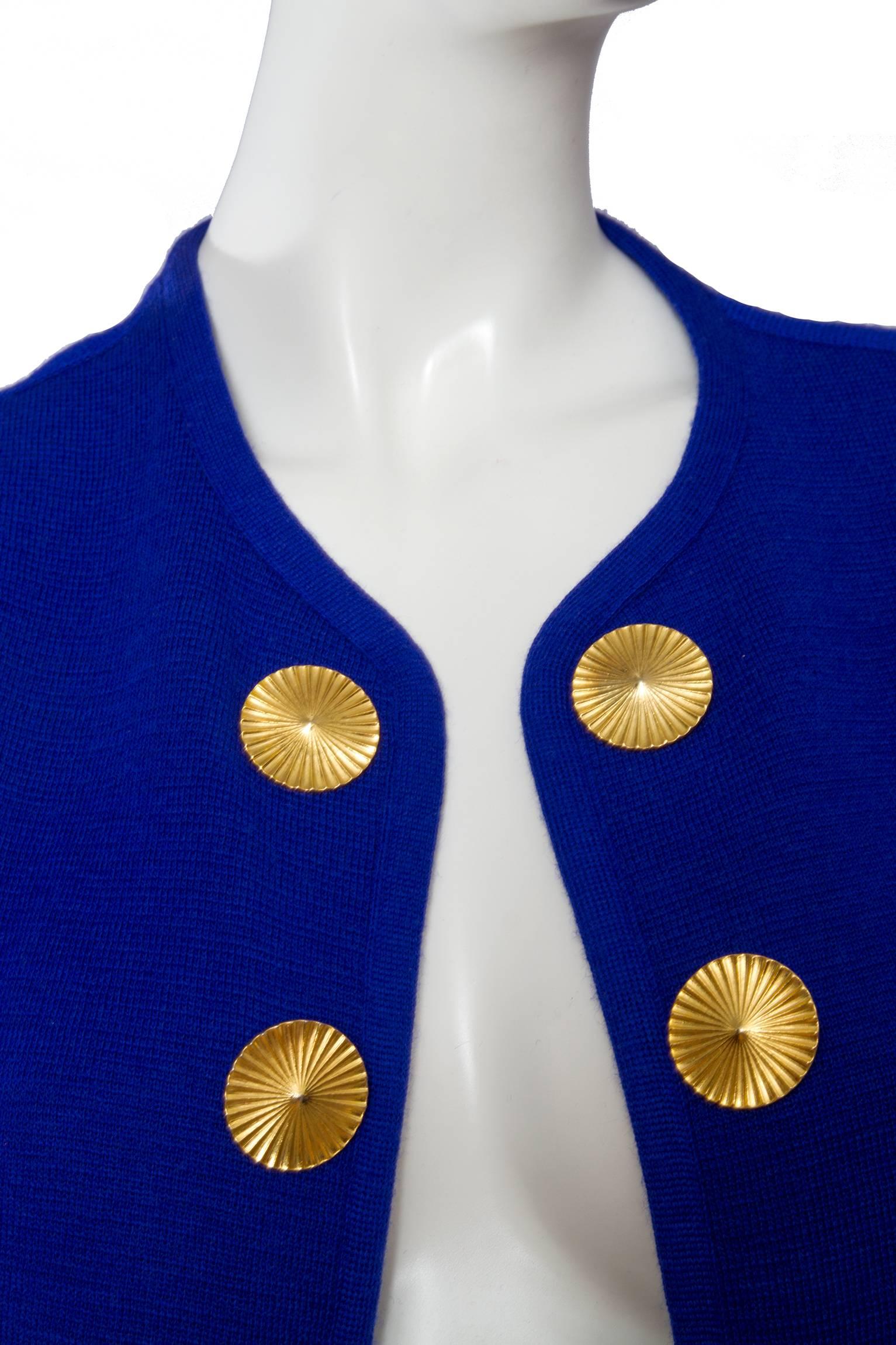 1980s Yves Saint Laurent Knitted Jacket 2