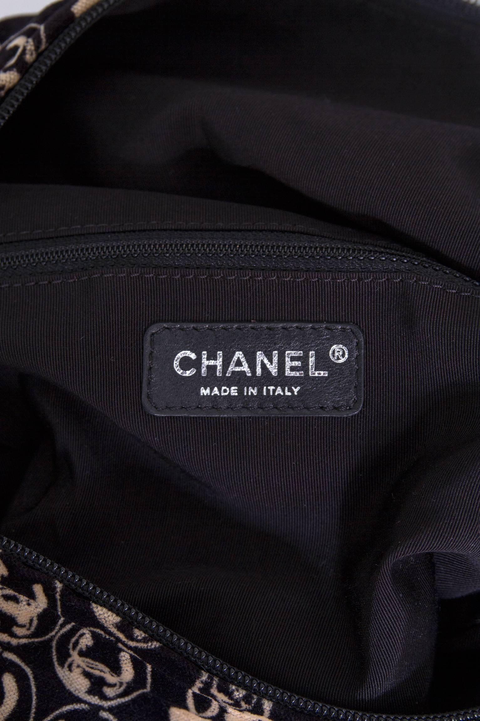 A Chanel Black Velvel 