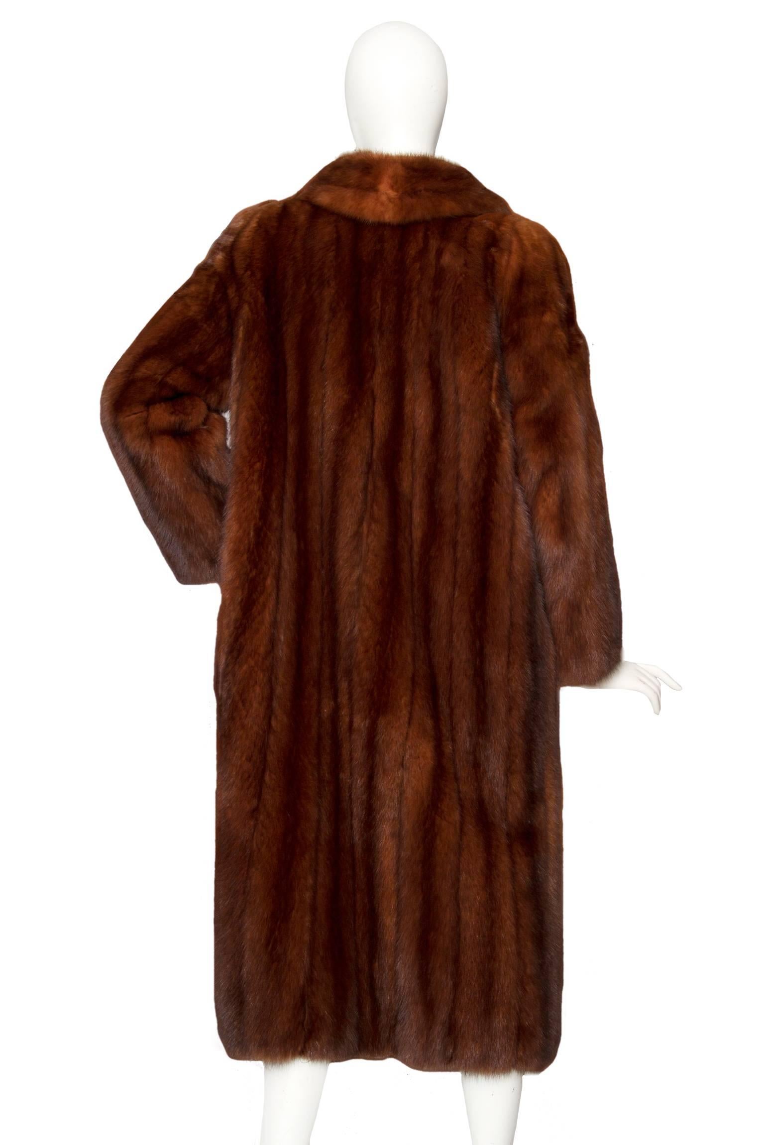 Brown Stunning 80s Russian Sable Fur Coat 