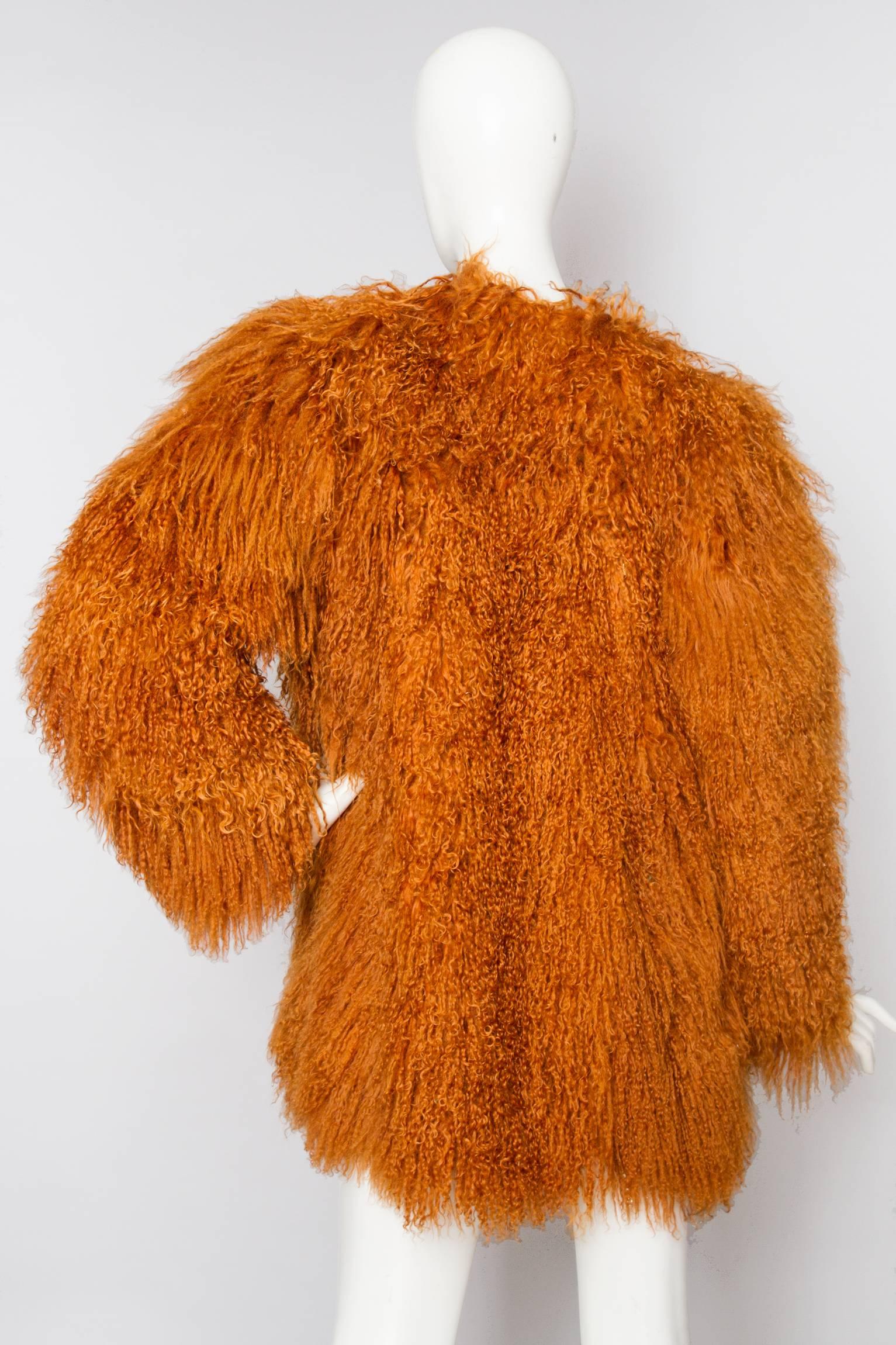 yves saint laurent vintage fur coat
