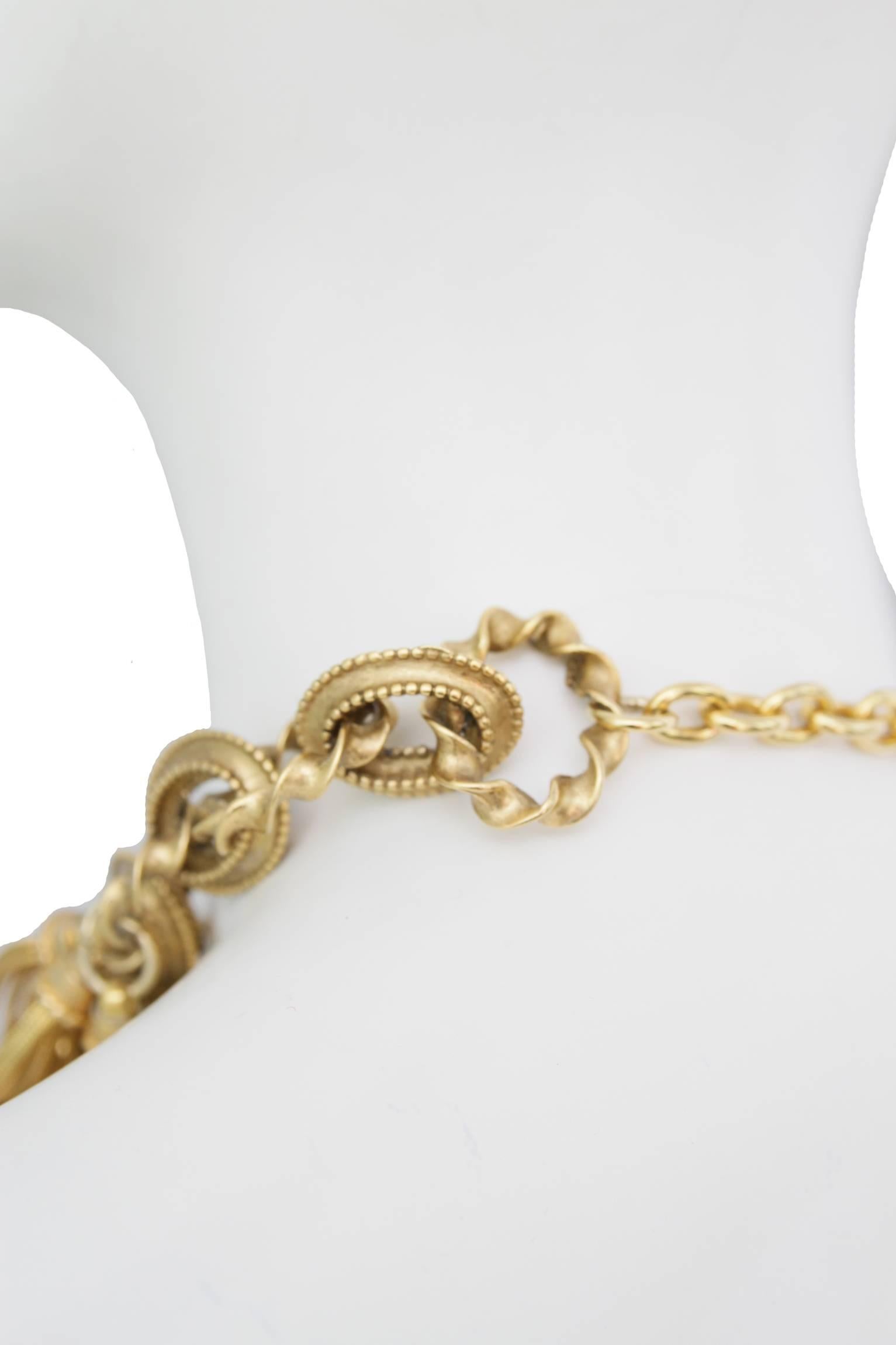 Karl Lagerfeld Goldtone Chain Necklace 2