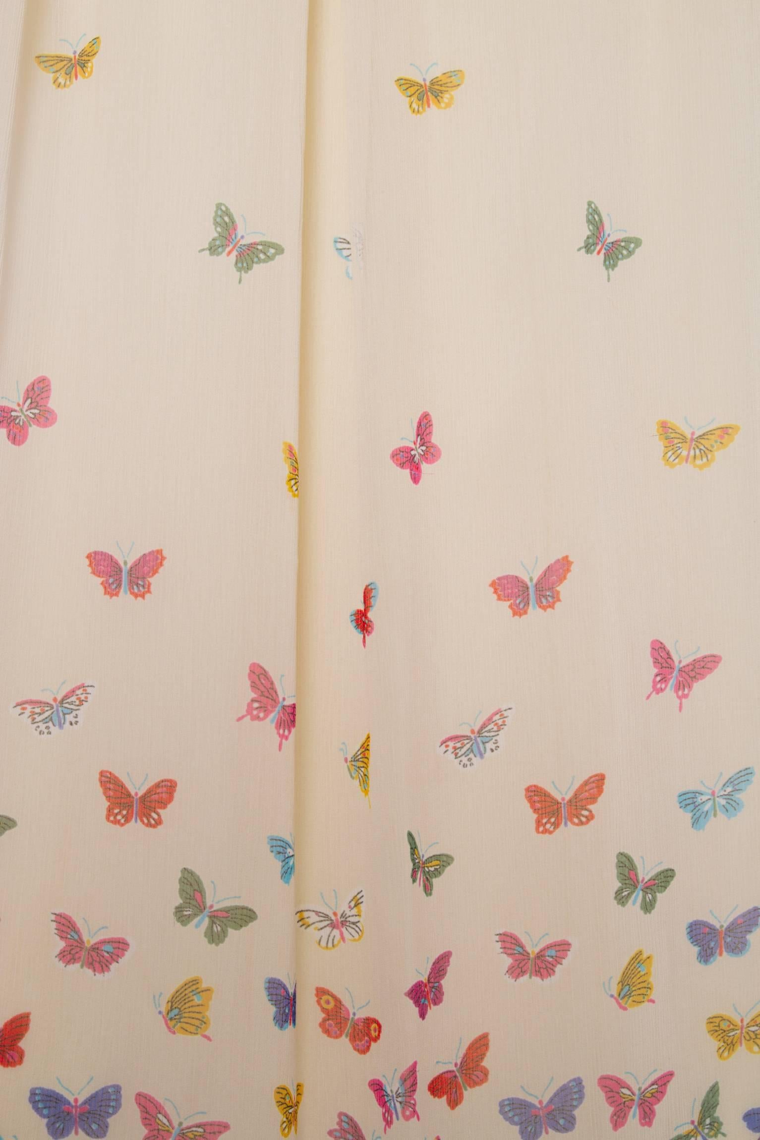 Women's A Stunning  Hanae Mori Butterfly Silk Dress 