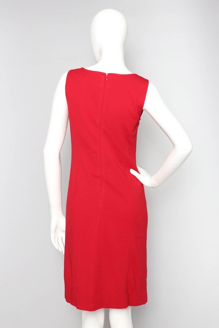 A 60s Vintage Pierre Cardin Red Space Age Dress at 1stDibs | red cardin ...