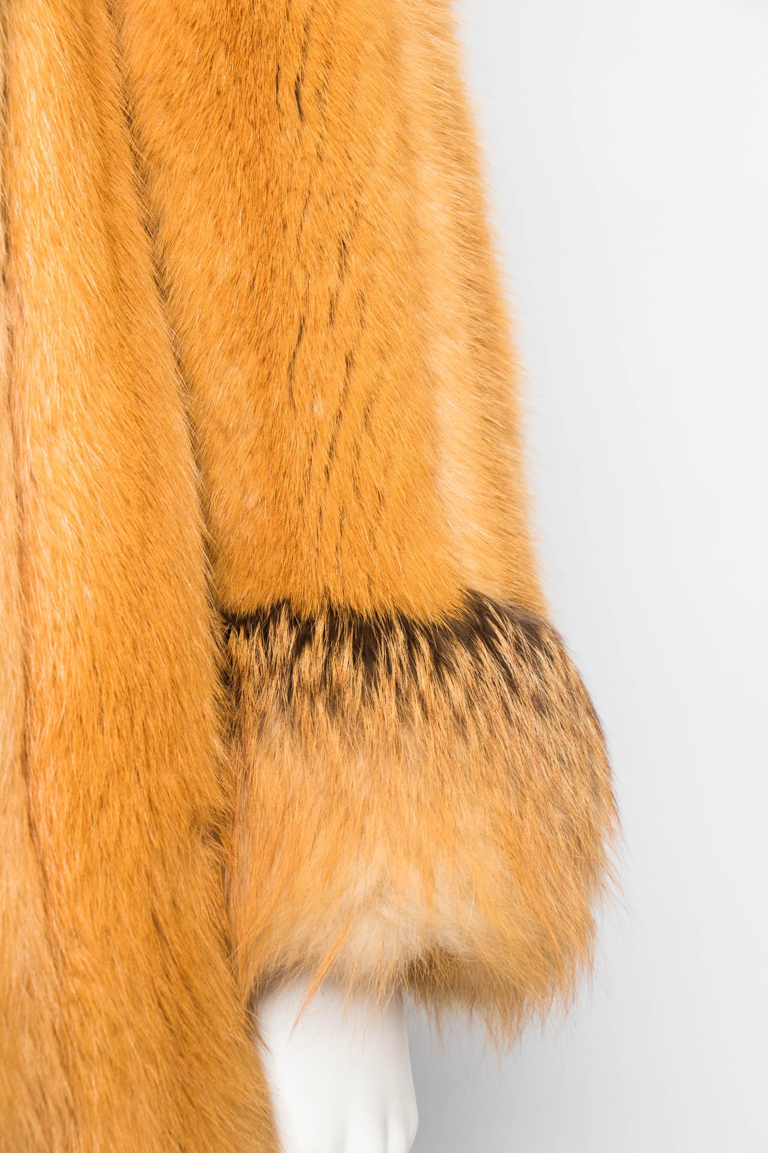 A 1980s Birger Christensen Dyed Canadian Fox Fur Coat S 1