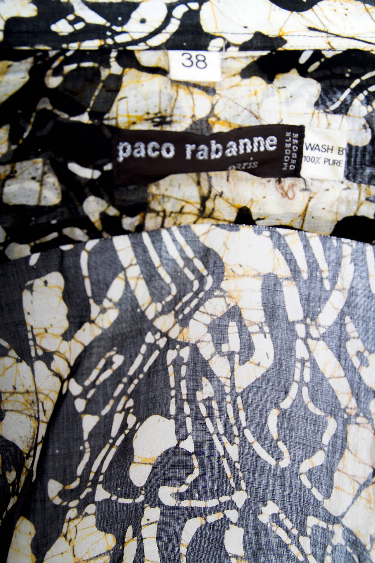 Rare 1970s Paco Rabanne Lighweight Cotton Shirt & Pants 2