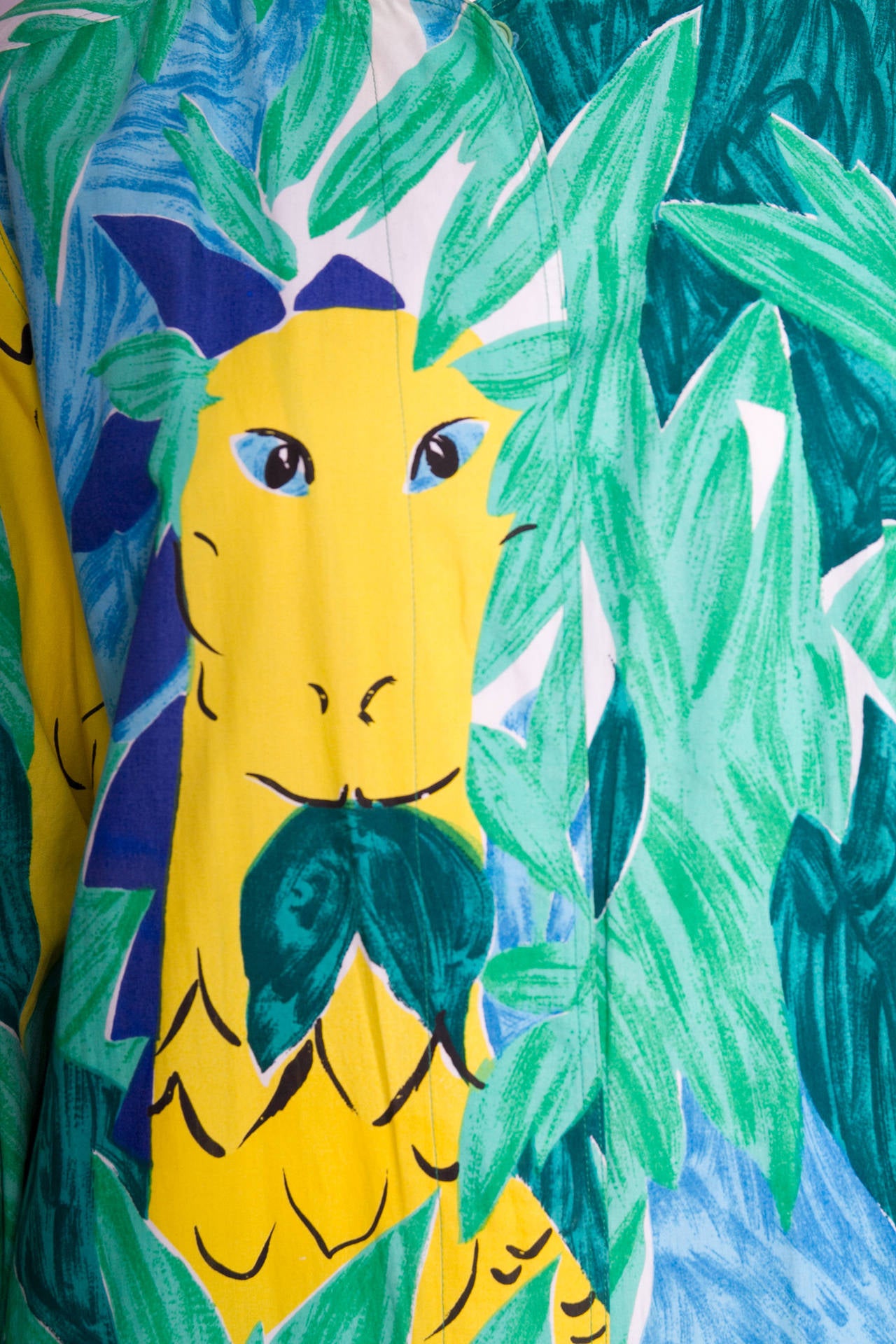 Enrico Coveri Jungle Themed Boiler Suit and Jacket, 1980s  For Sale 2