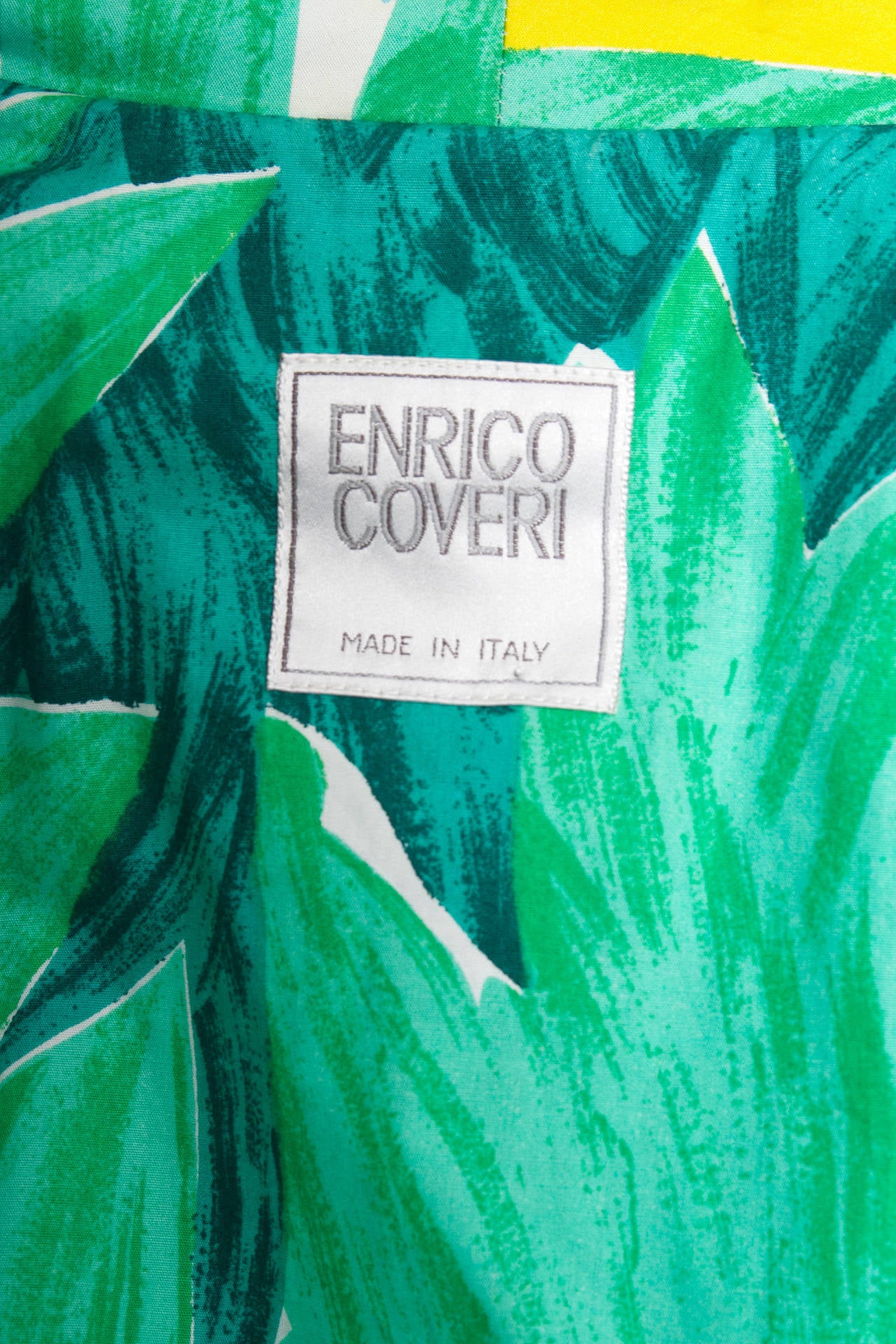Enrico Coveri Jungle Themed Boiler Suit and Jacket, 1980s  For Sale 4