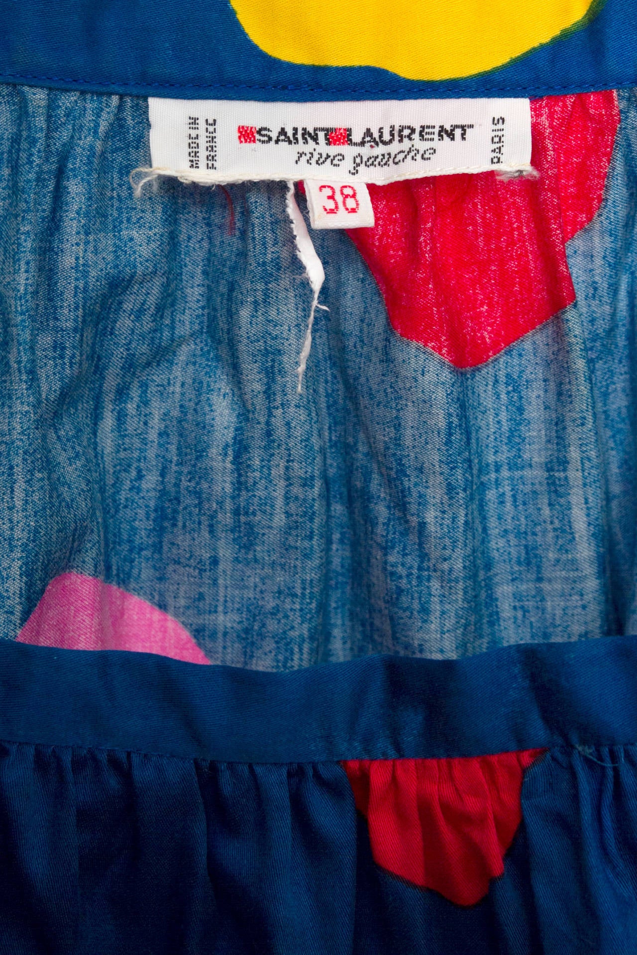 A 1980s Vintage Yves Saint Laurent Rive Gauche Two-piece Dress For Sale 2