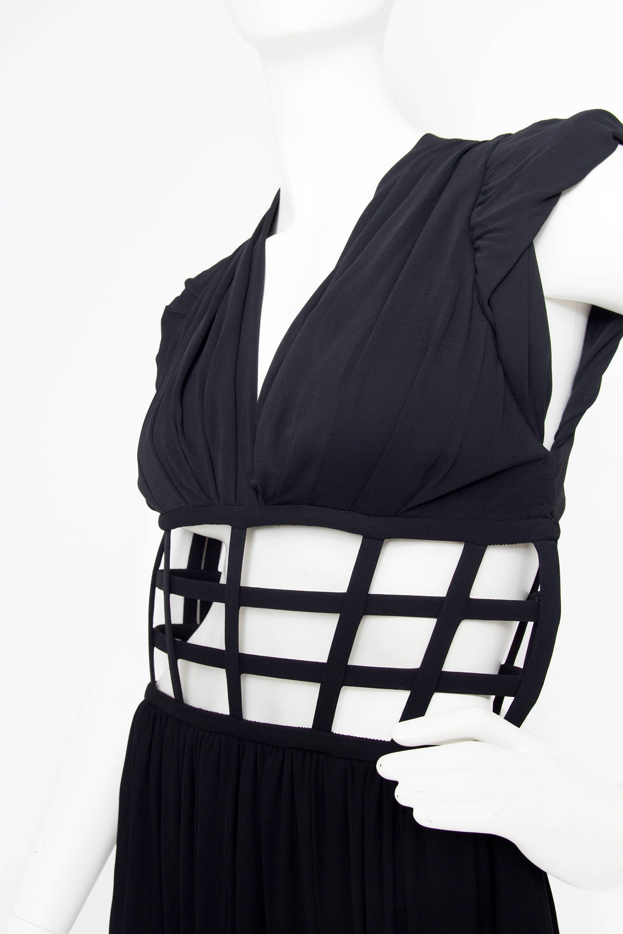 1990s Jean Paul Gaultier Black Corset Dress In New Condition For Sale In Copenhagen, DK