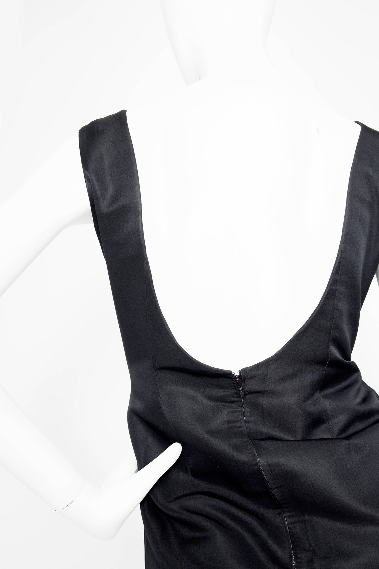 Rare 1960s Pierre Cardin Haute Couture Little Black Dress In Good Condition For Sale In Copenhagen, DK