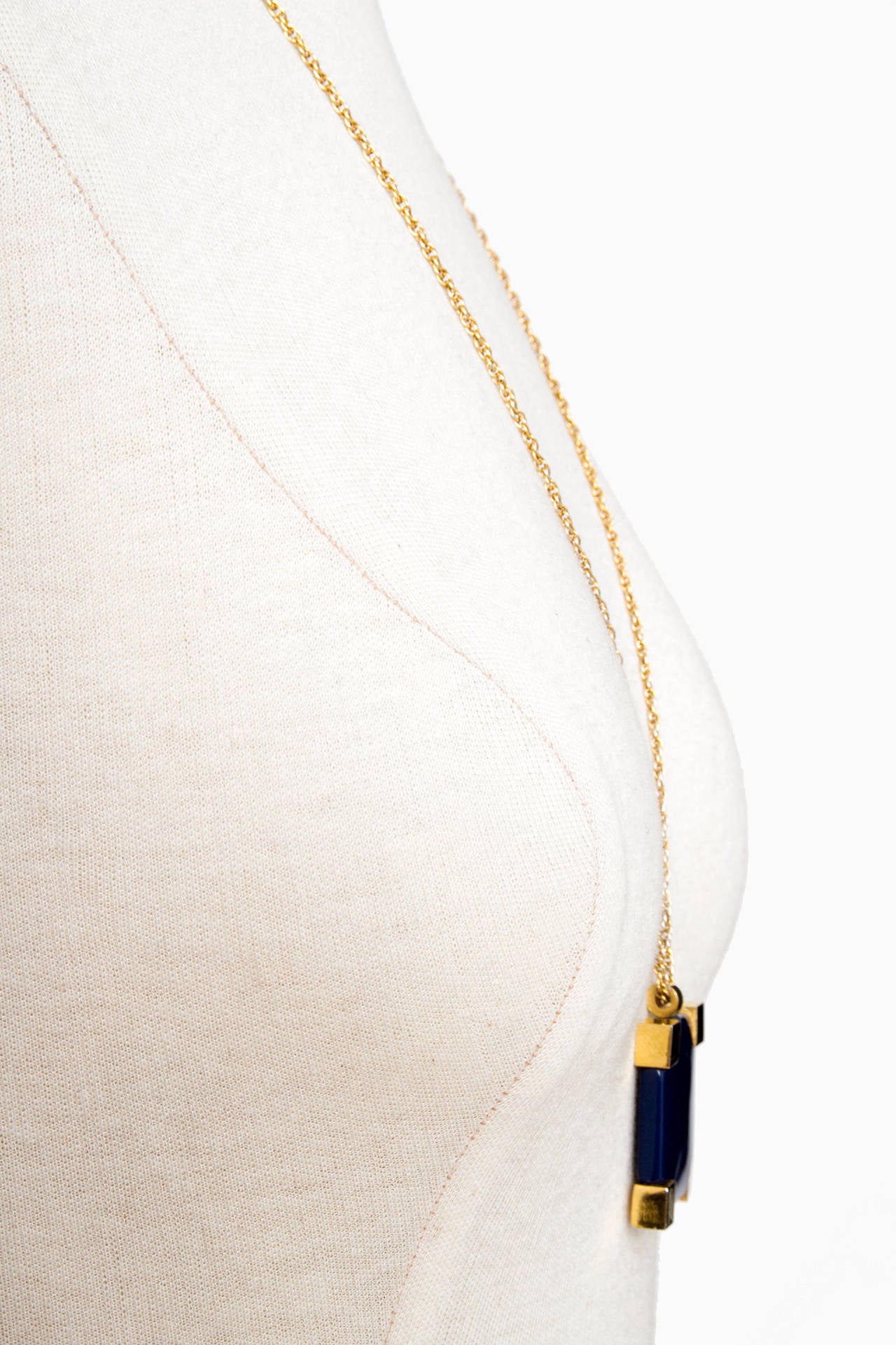 1970s Givenchy Resin Pendant Necklace In Good Condition In Copenhagen, DK