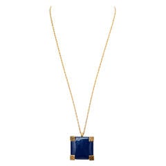 1970s Givenchy Resin Pendant Necklace