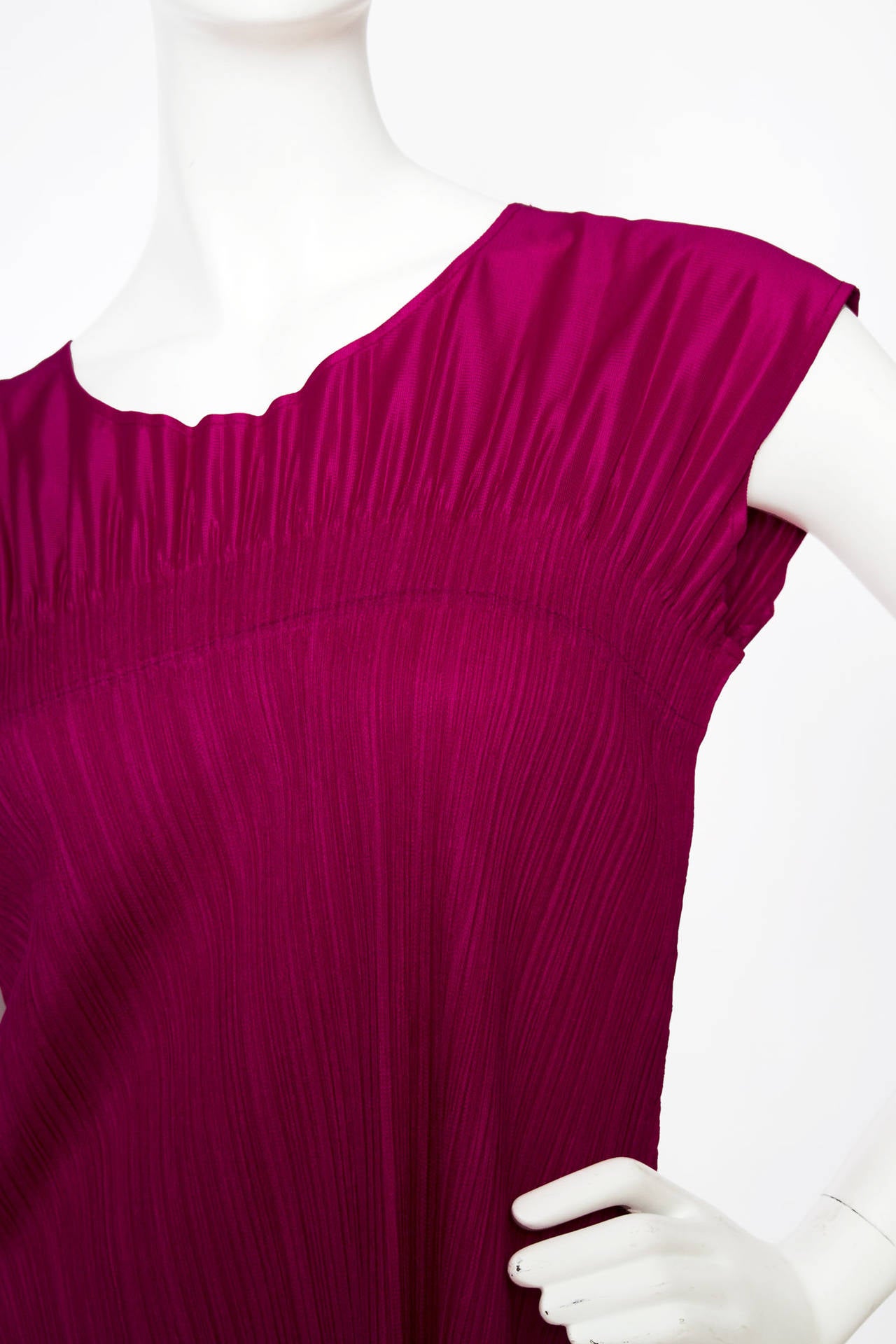 Fuchsia  Issey Miyake Pleats Please Dress 1