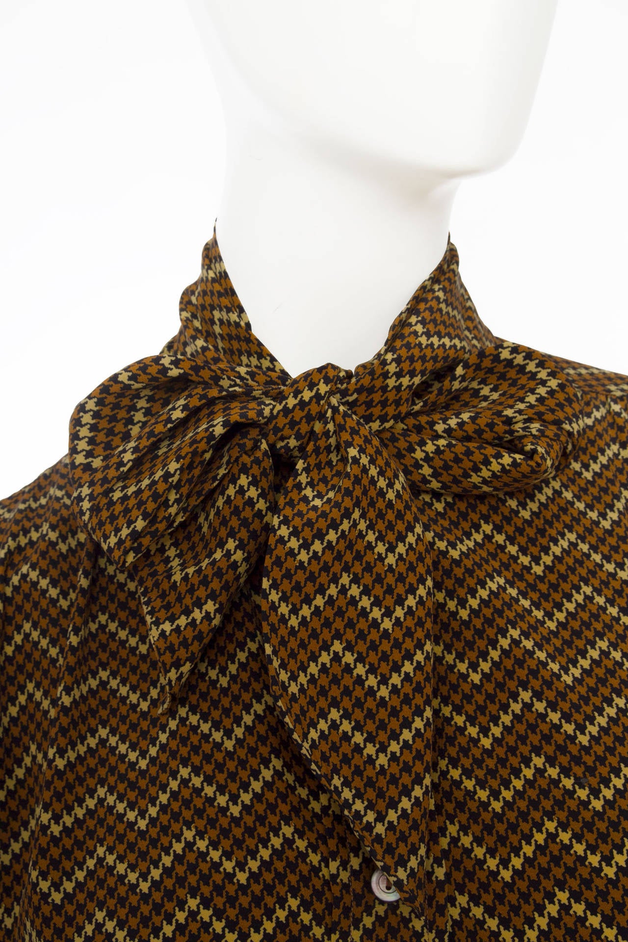 Women's 1970s Yves Saint Laurent Silk Shirt