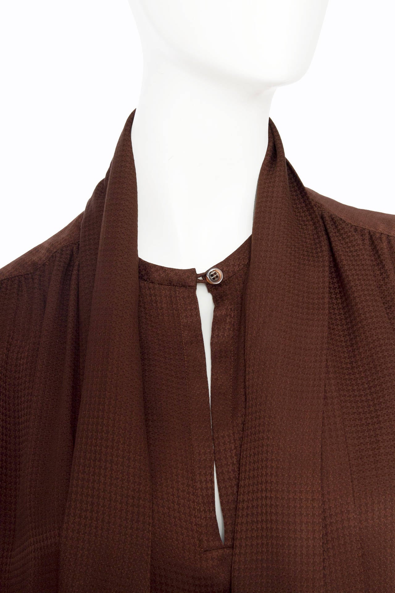 chocolate brown blouse